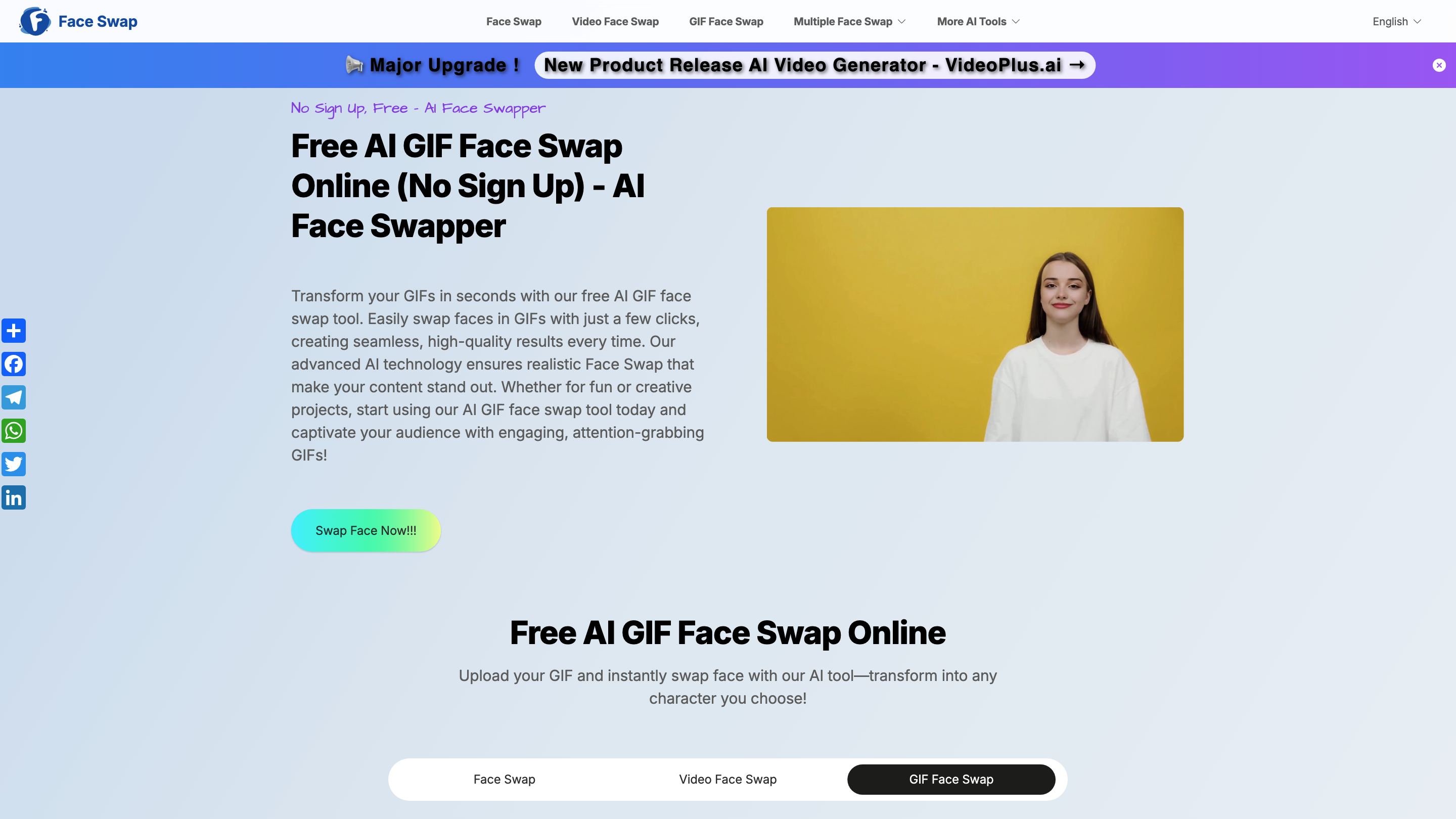 Free AI GIF Face Swap Online