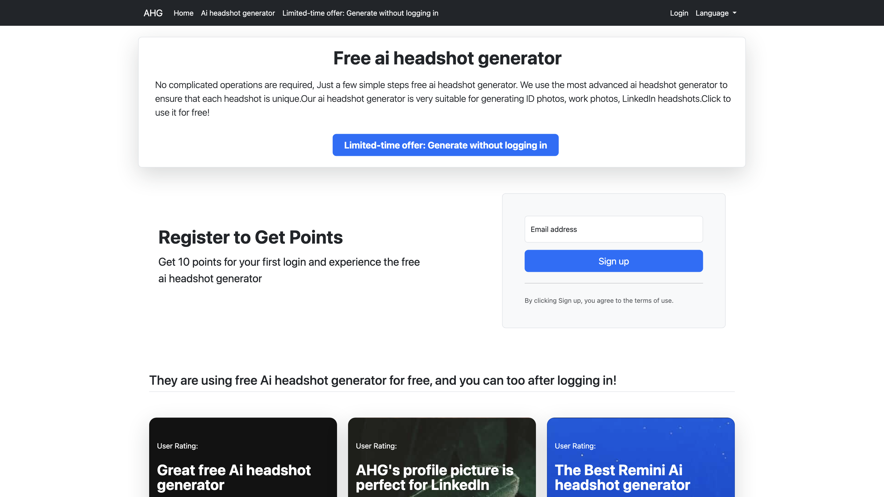 Free ai headshot generator