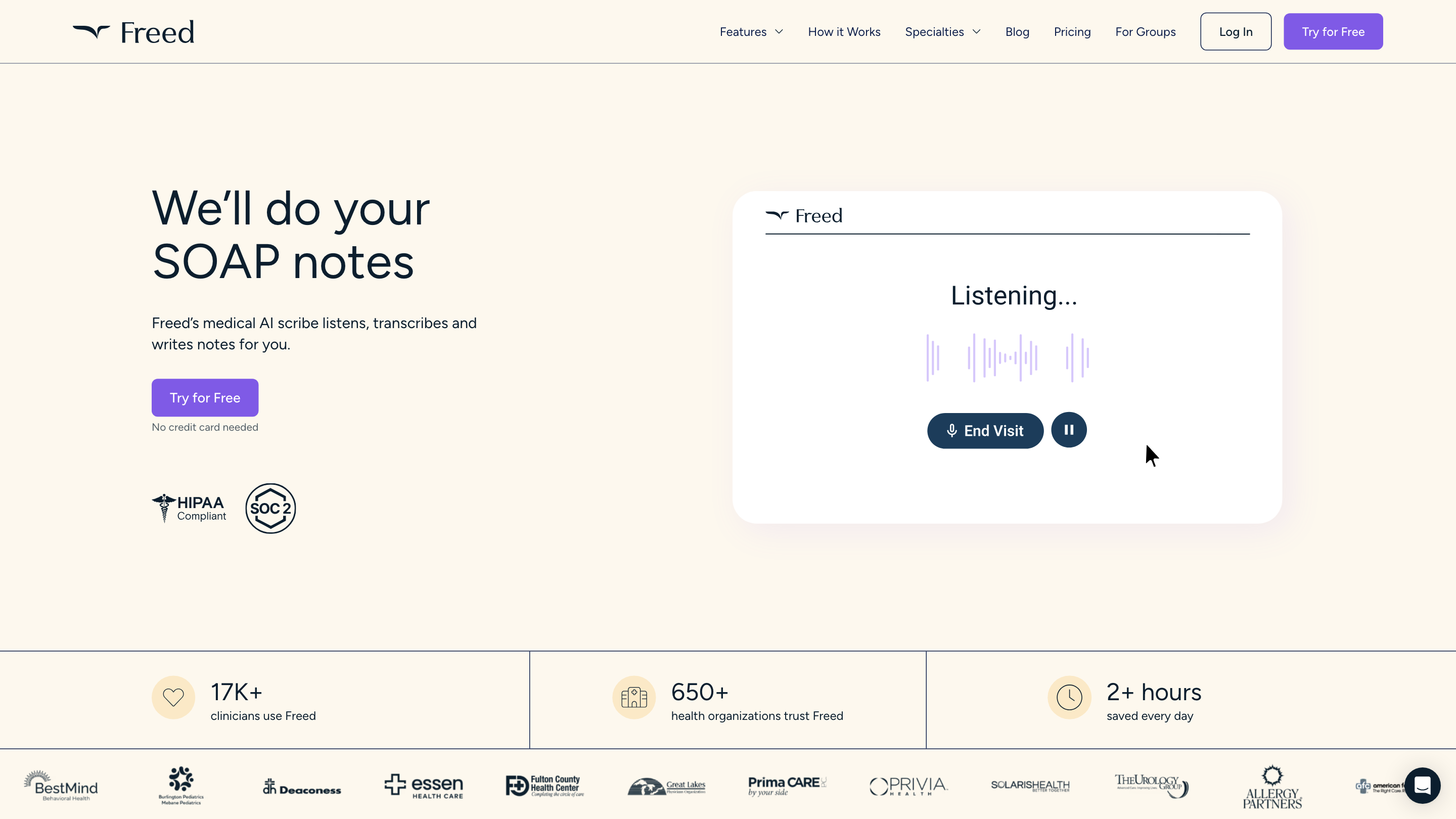 Freed | The AI Medical Scribe for Clinicians