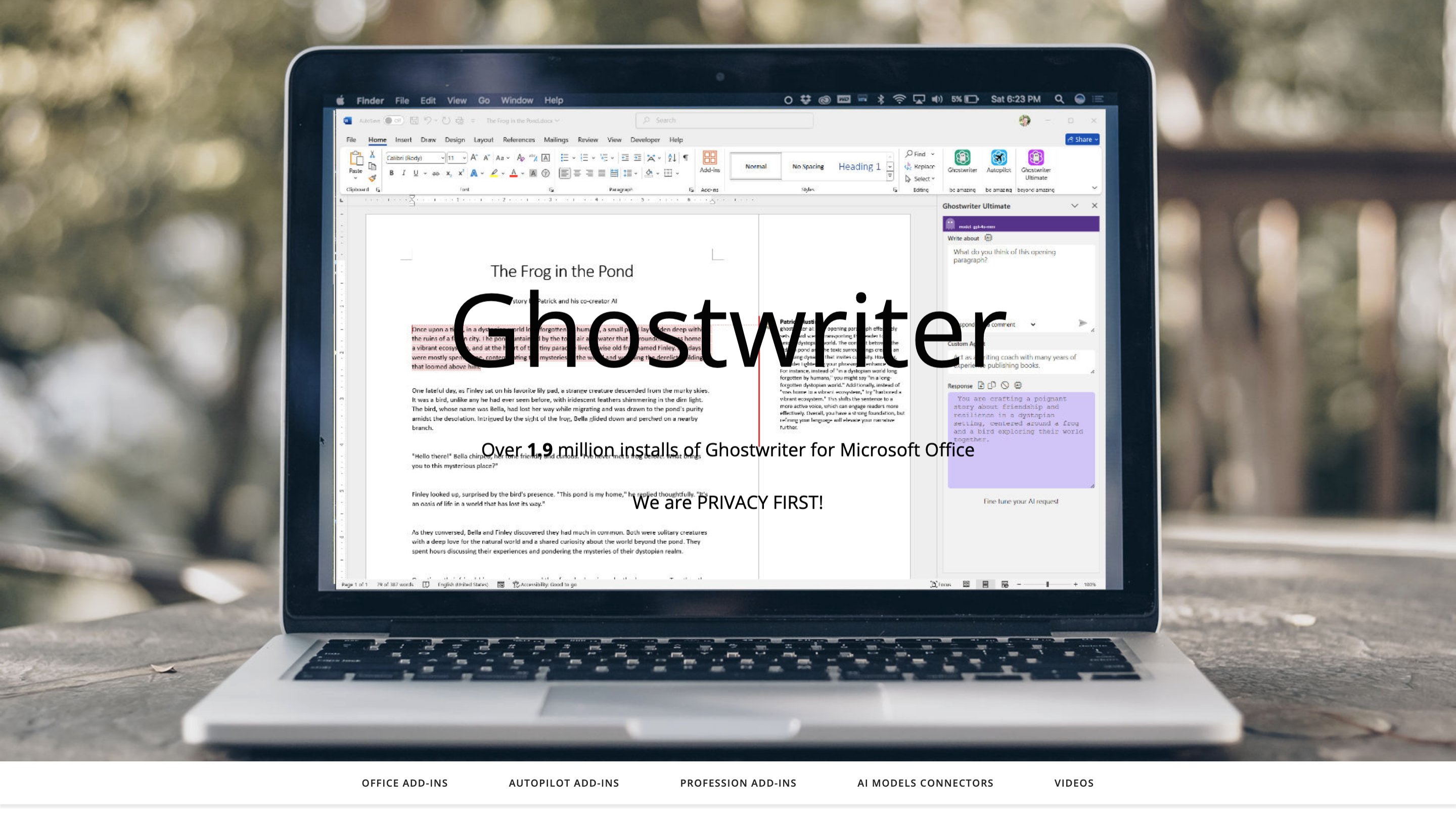 Ghostwriter Add-ins for Microsoft Office