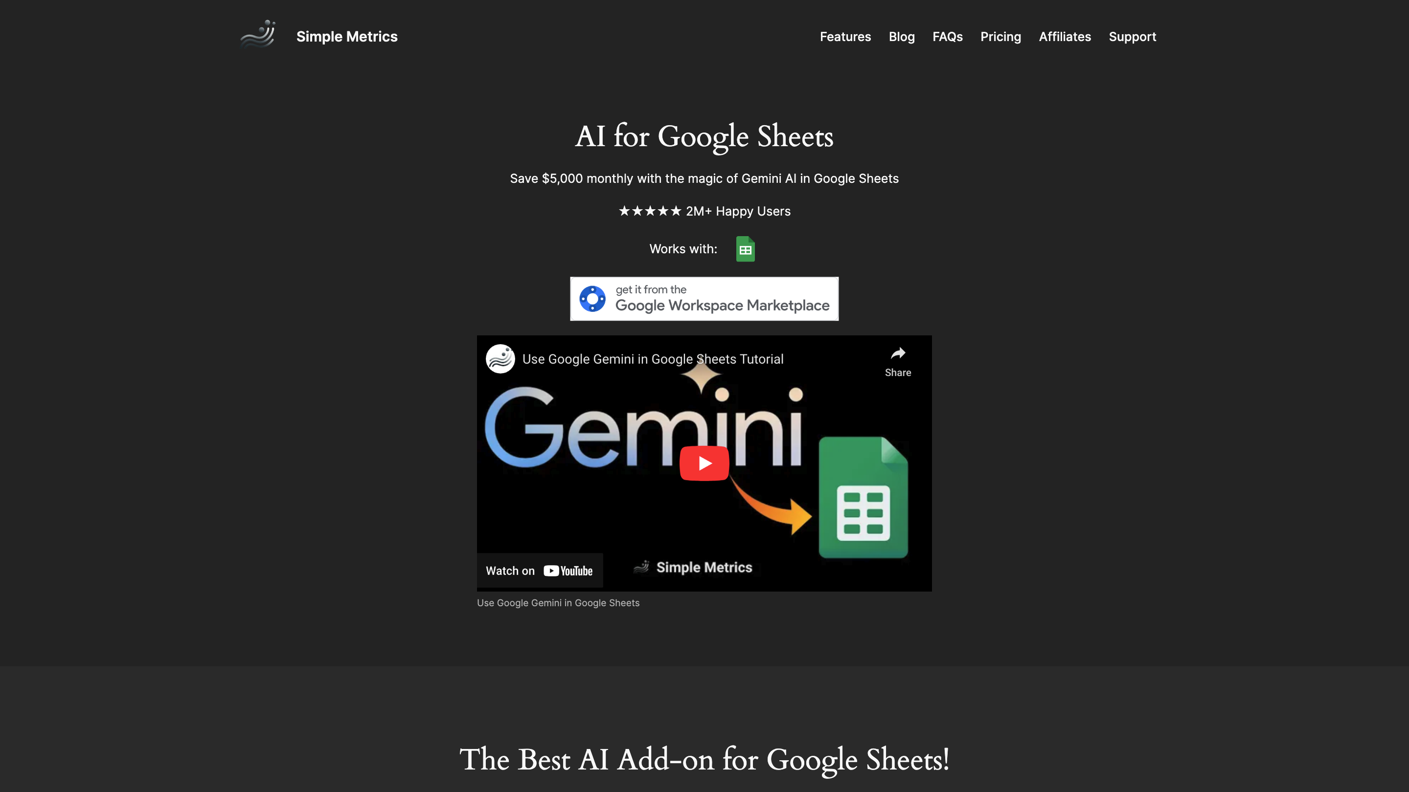 Google Gemini AI for Google Sheets