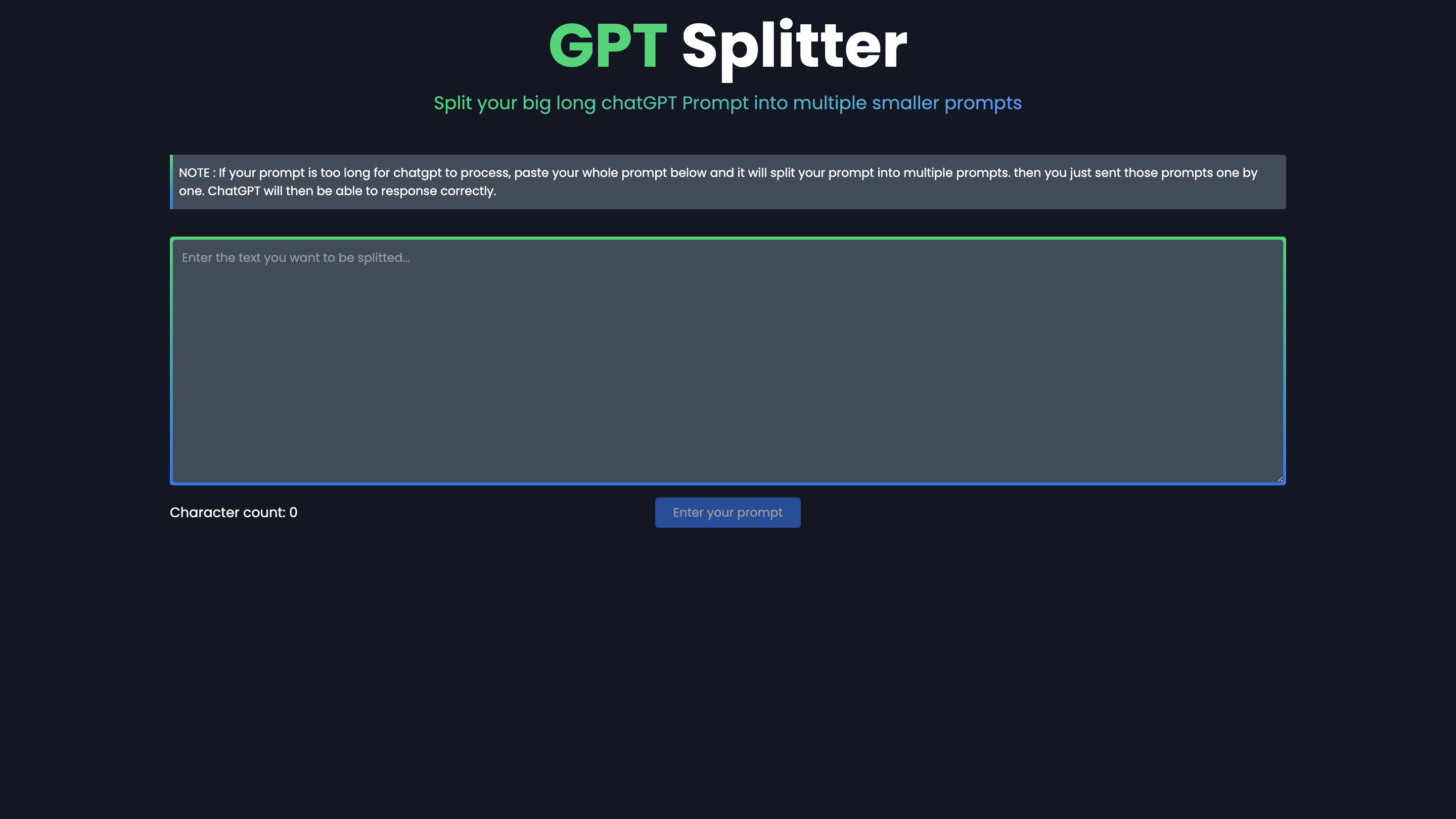 GPT Splitter