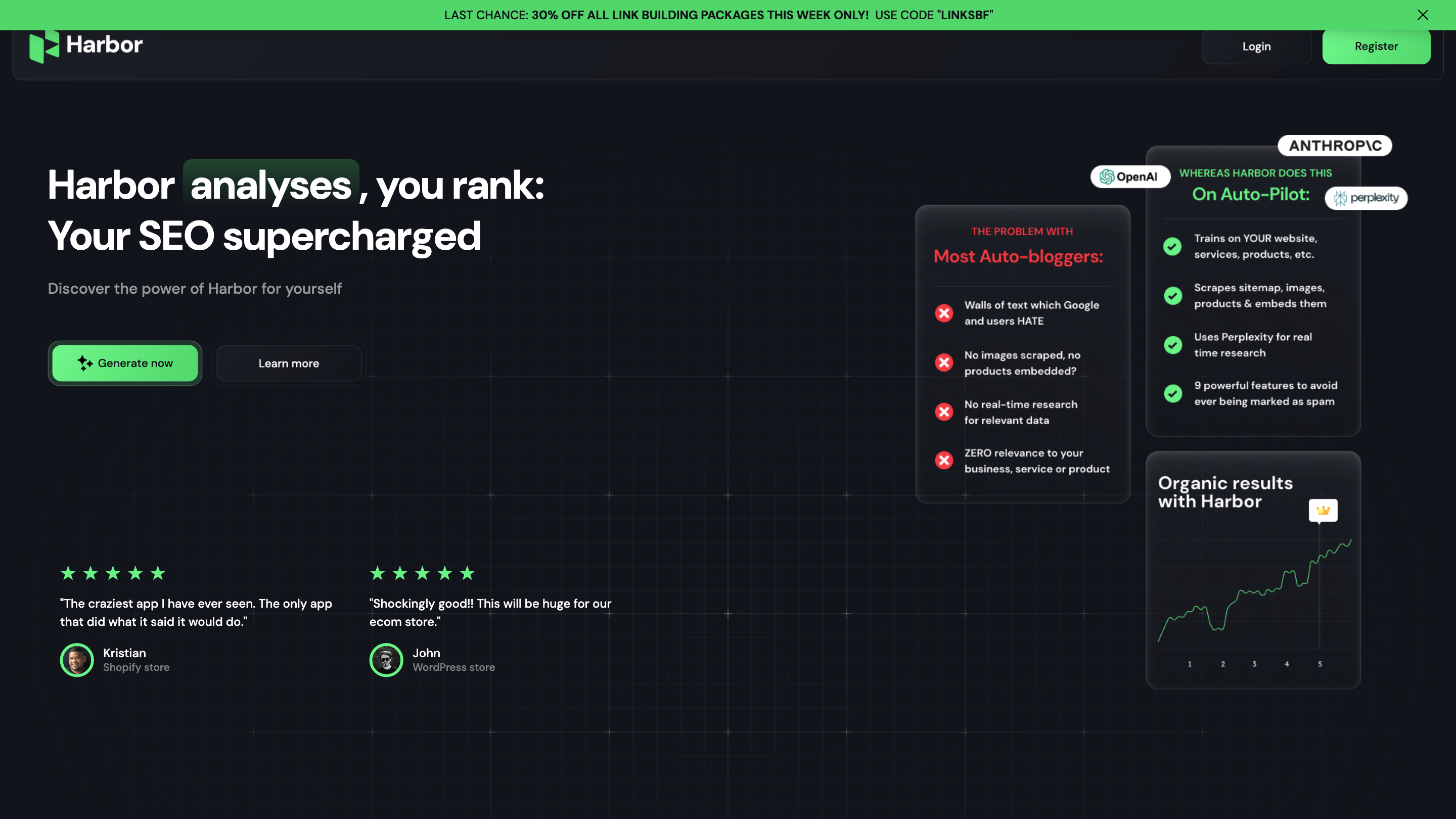 Harbor AI SEO Content Generator