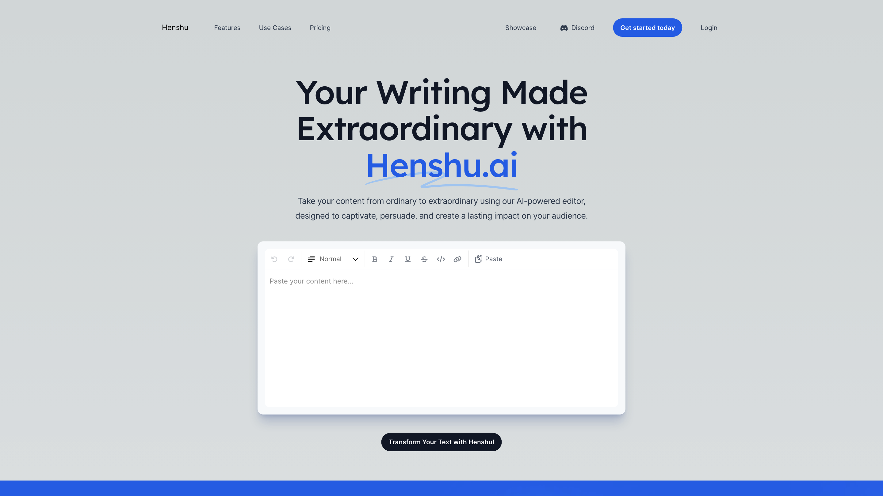 Henshu - Writing Made Extraordinary