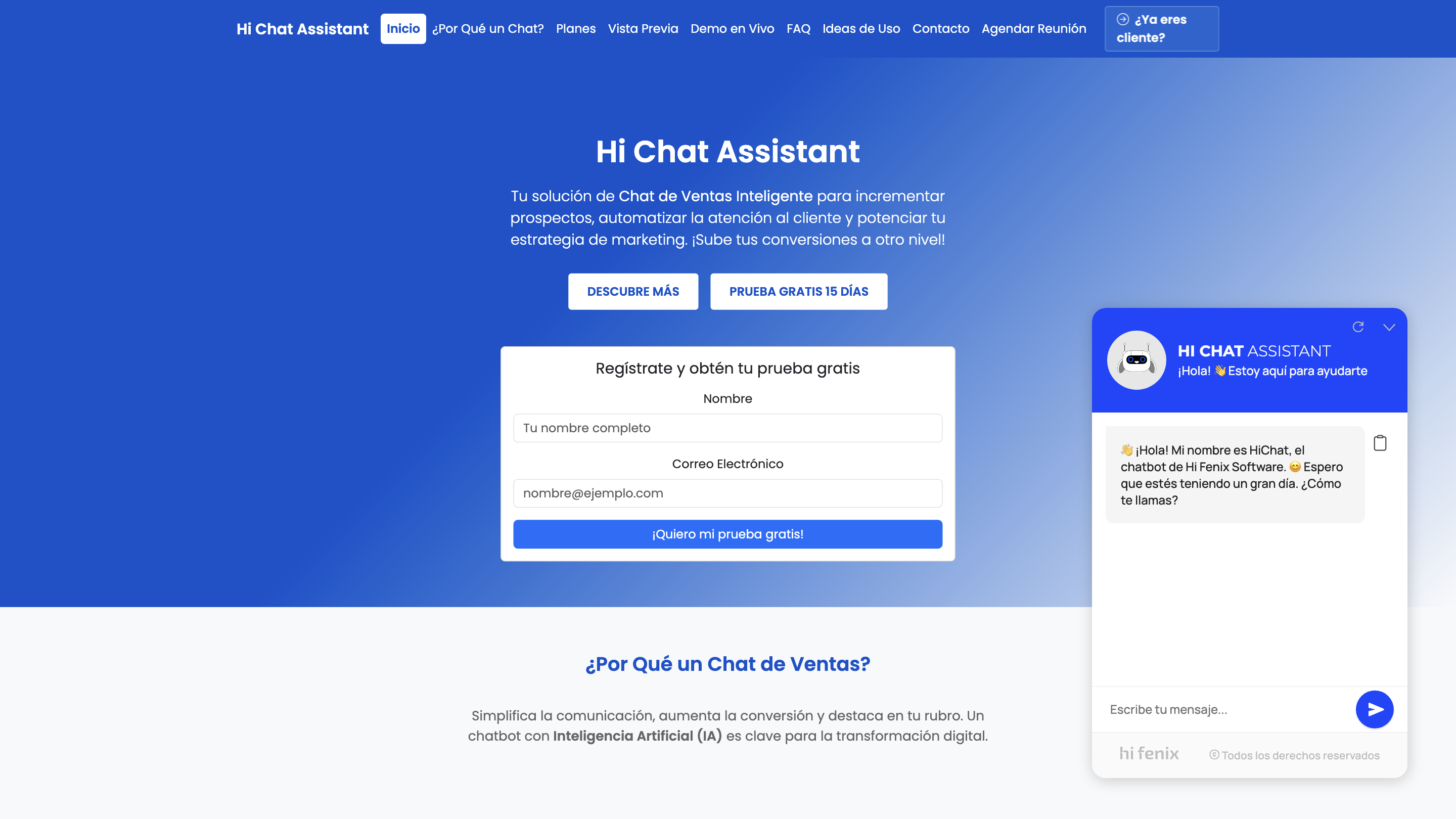 Hi Chat Assistant