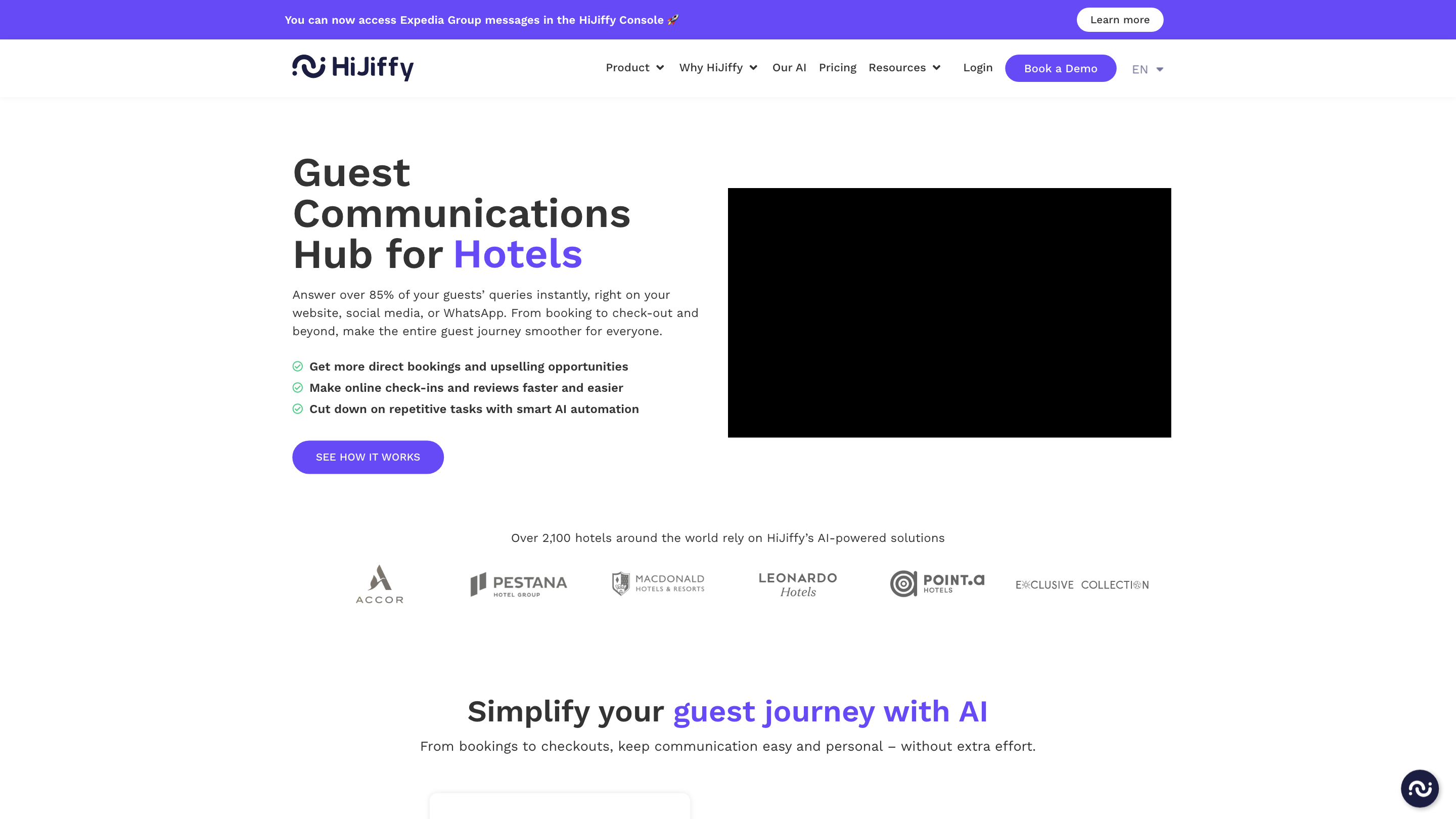 HiJiffy Guest Communications Hub
