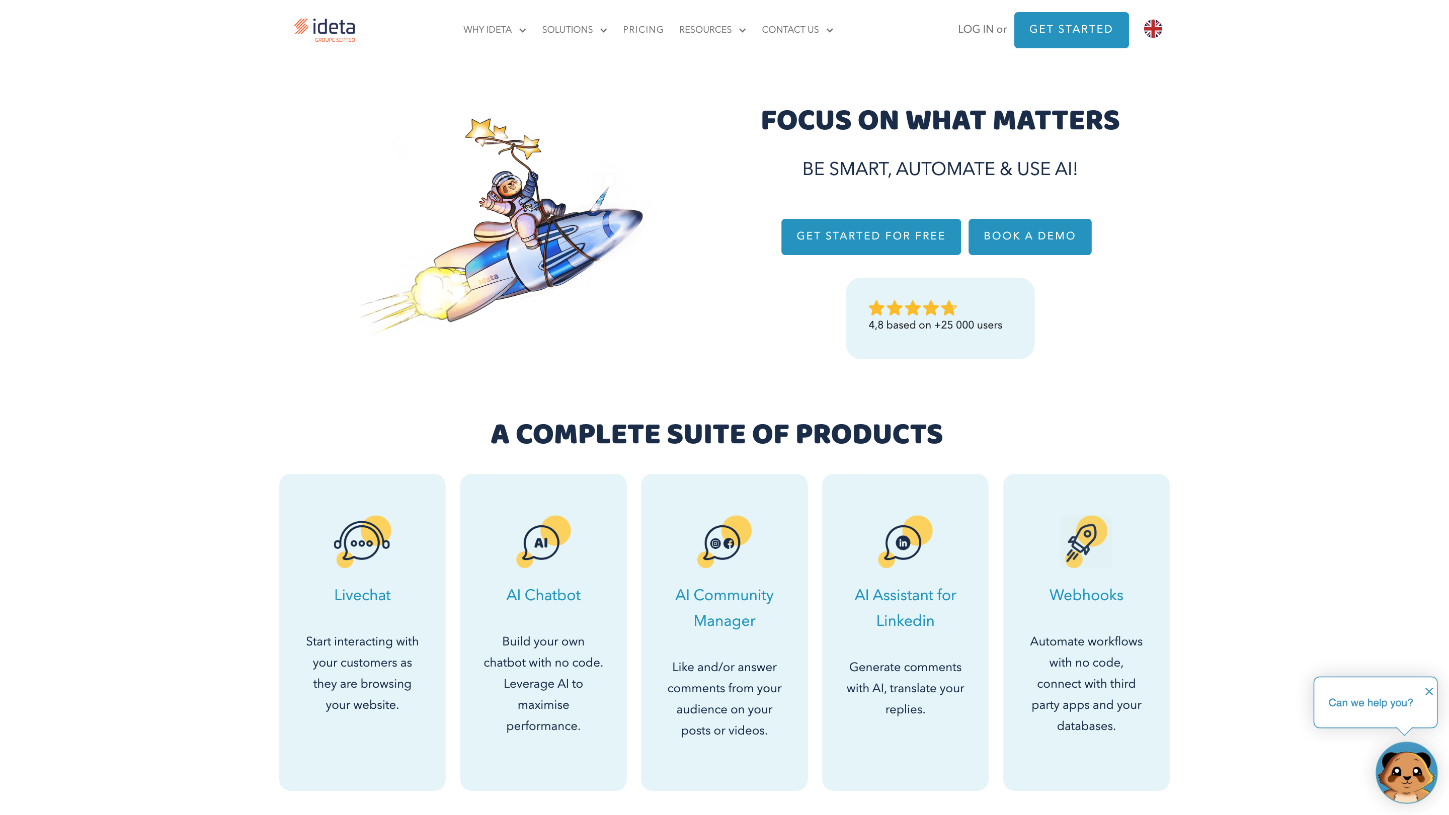 Ideta - chatbots and callbots