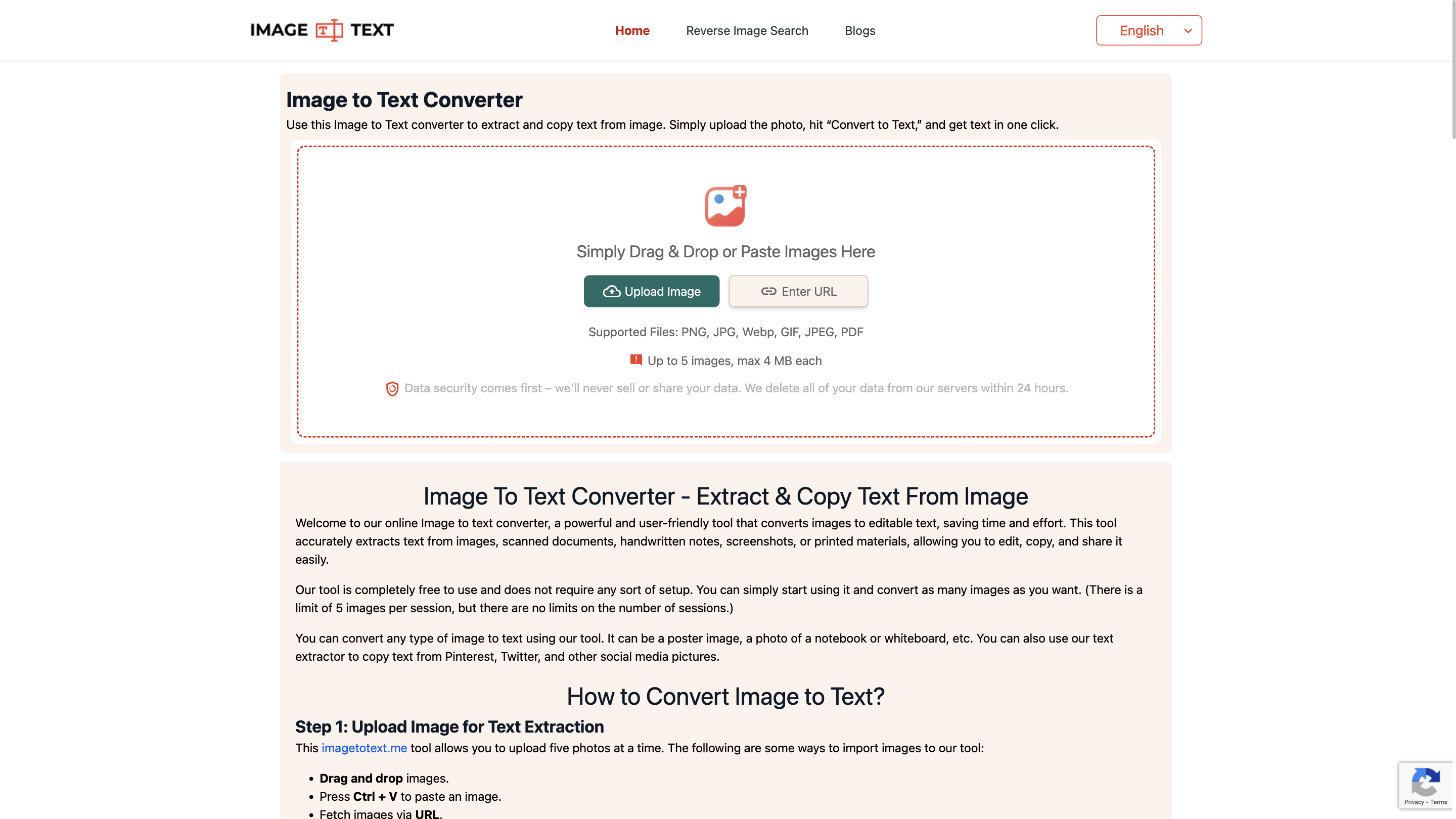 Image to Text Converter