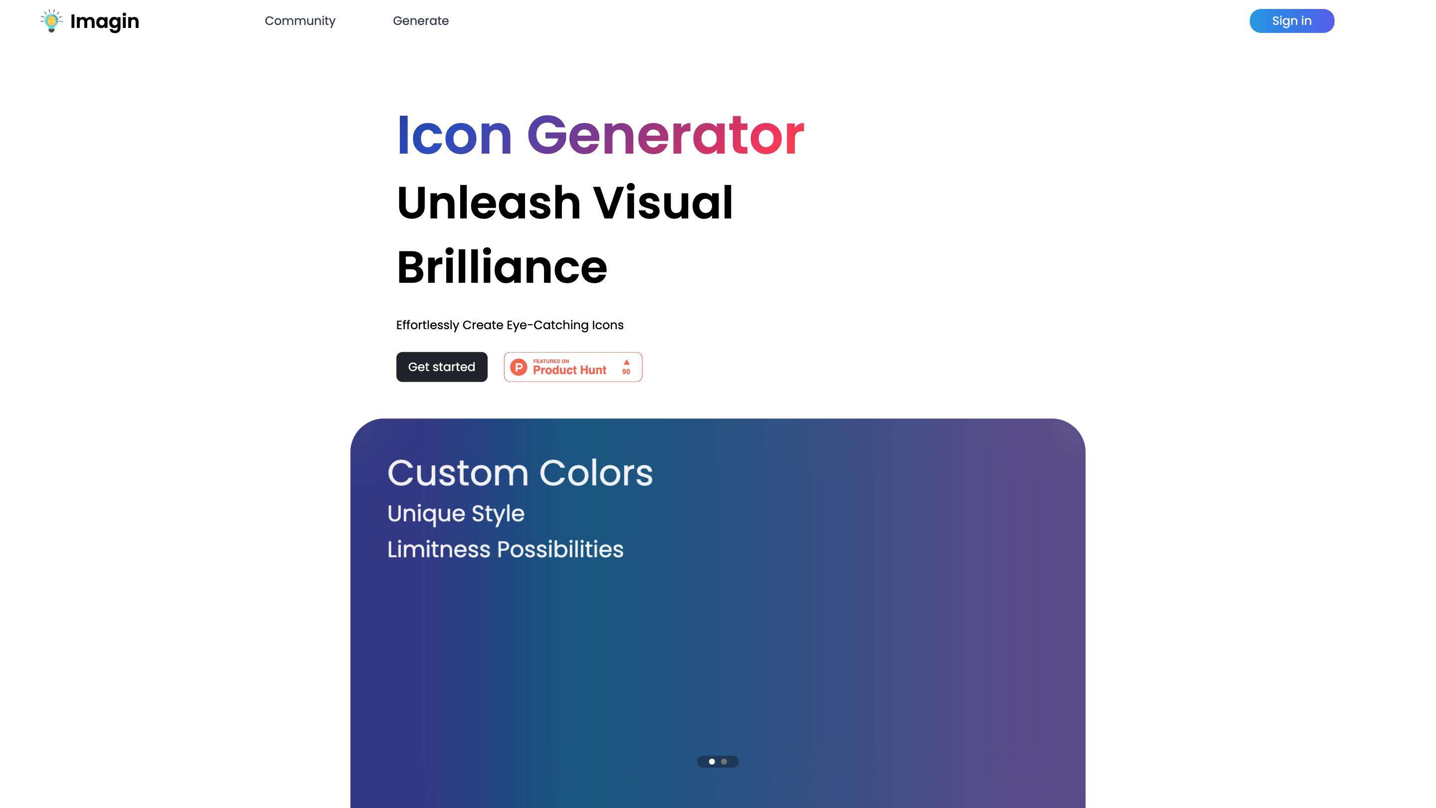 Imagin - AI Powered Icon Generation