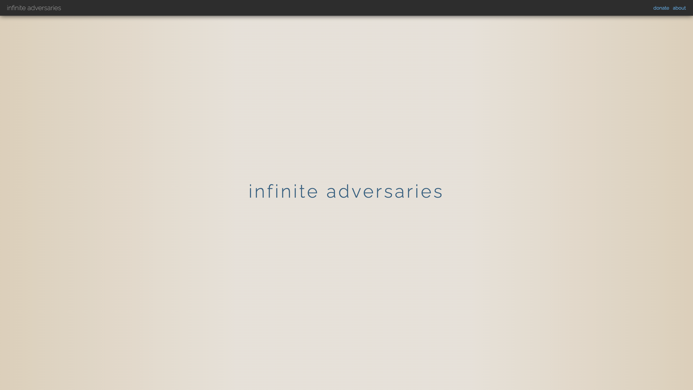 Infinite Adversaries