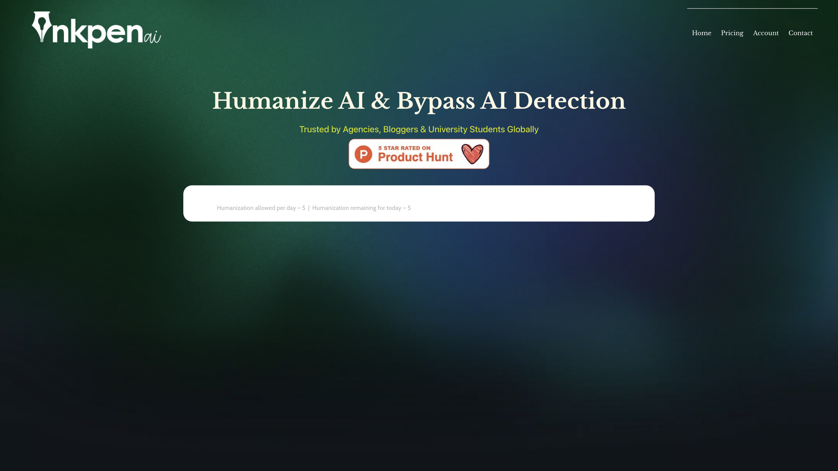 Inkpen AI Text Humanizer