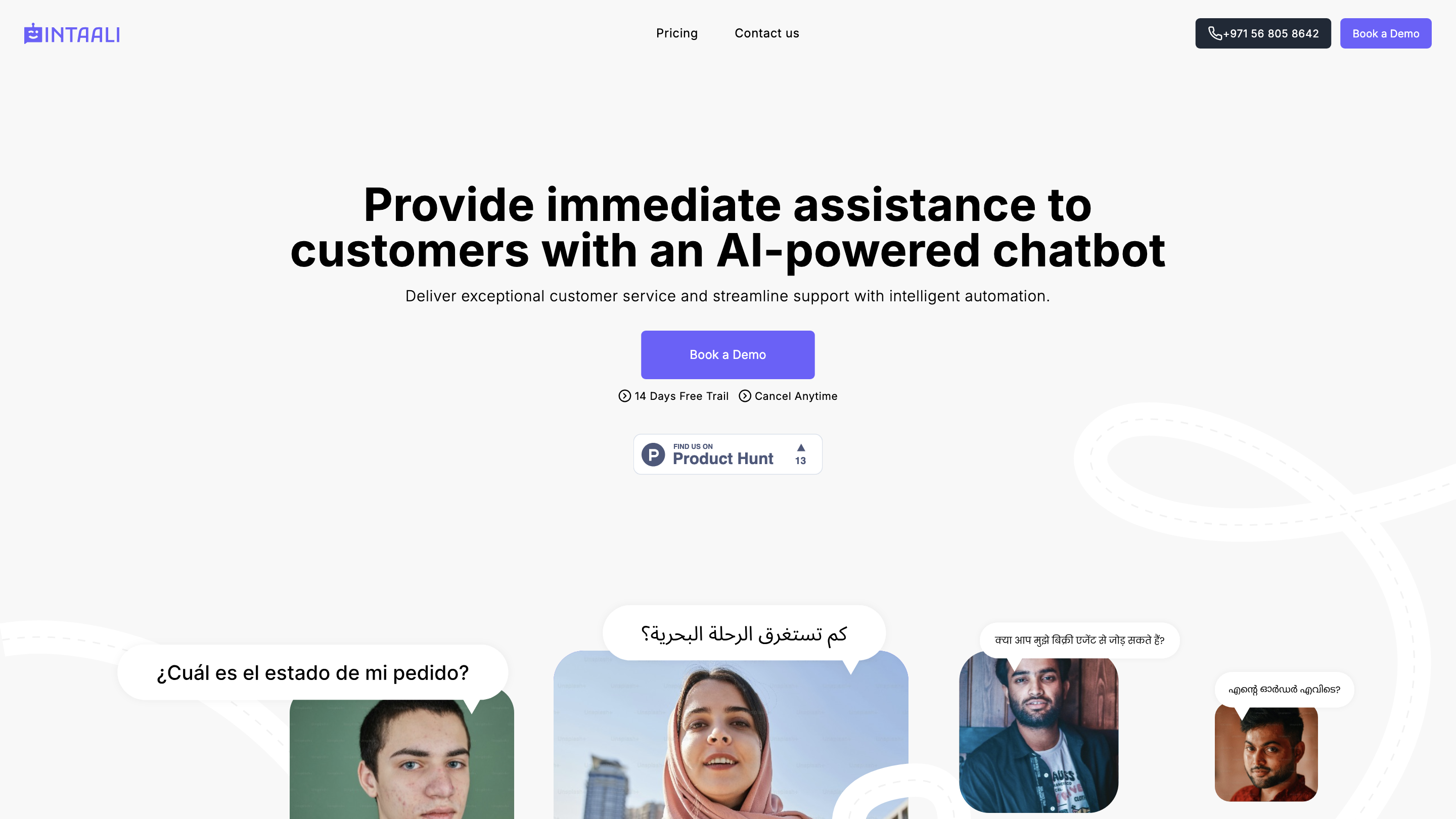 Intaali - Virtual Customer Agent
