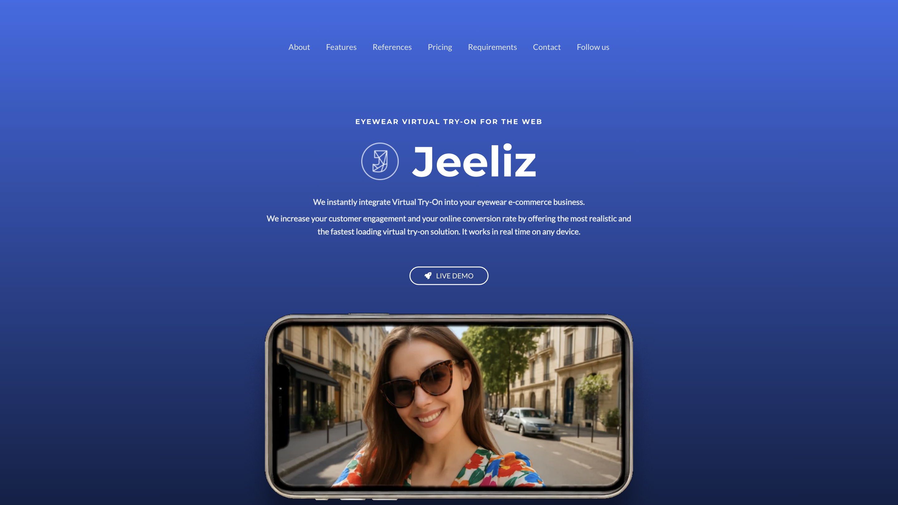 Jeeliz Eyewear Virtual Try-On