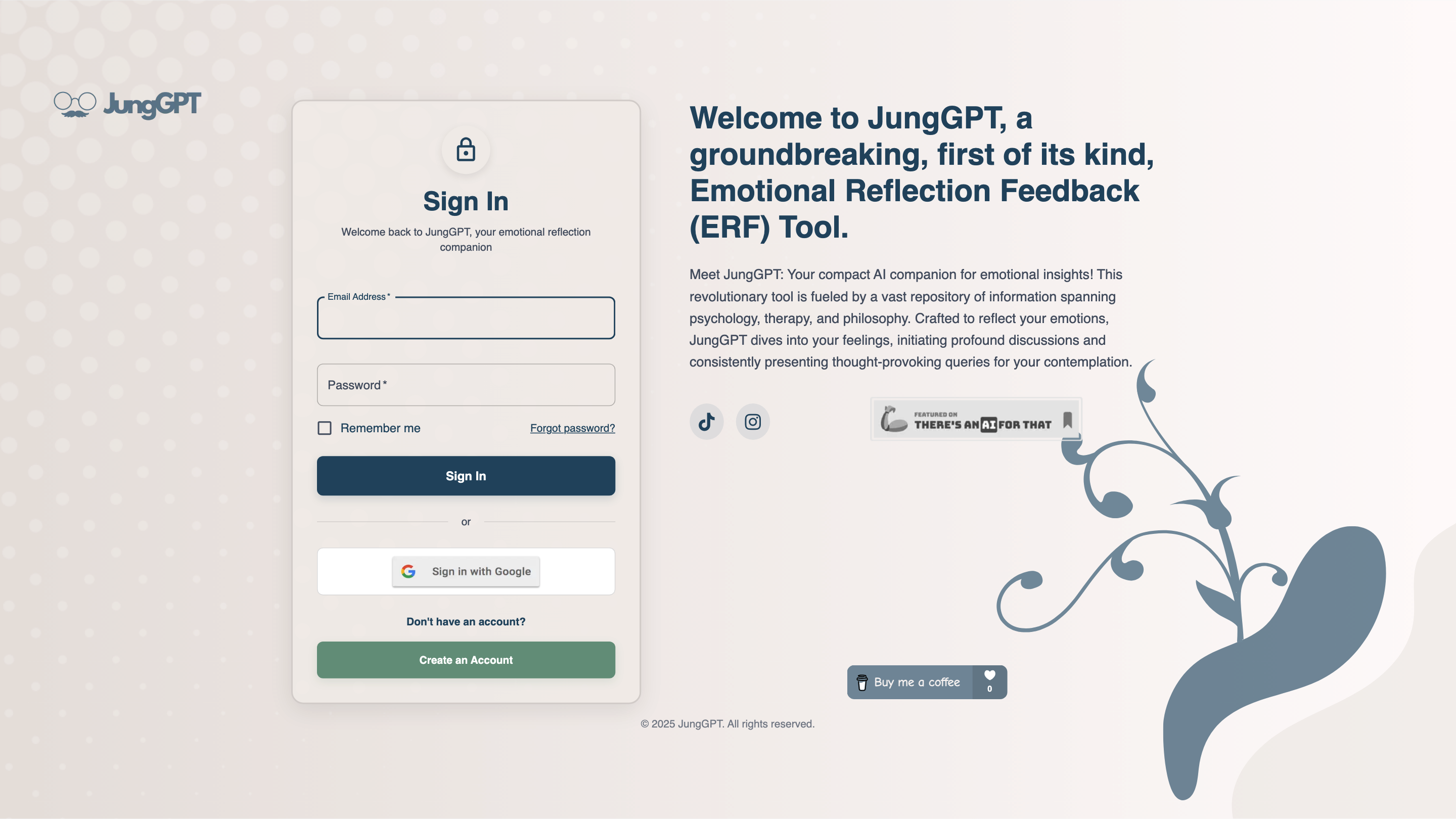Jung GPT | Emotional Reflection Feedback Tool | AI Chat Support
