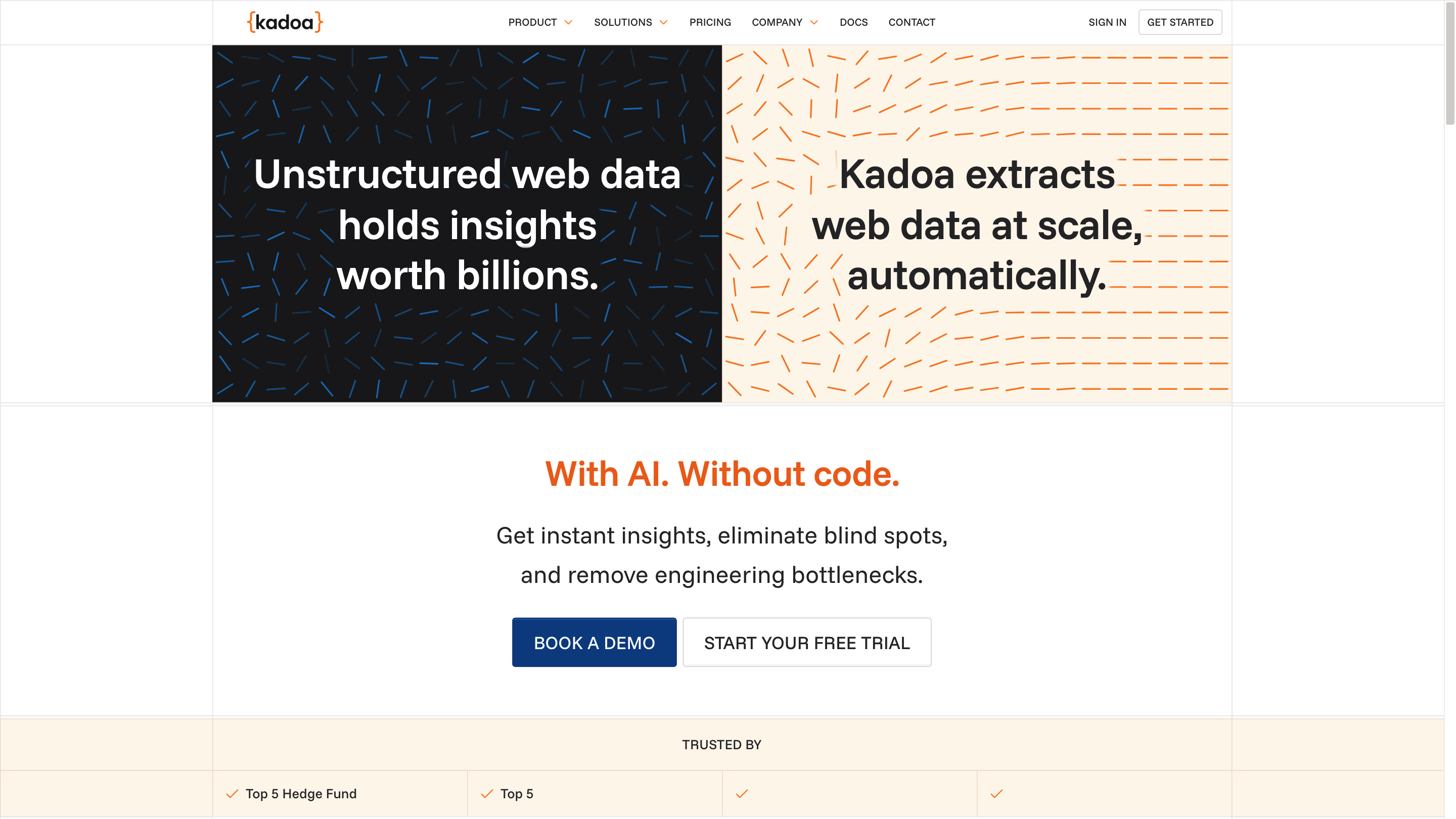Kadoa | AI Web Scraper
