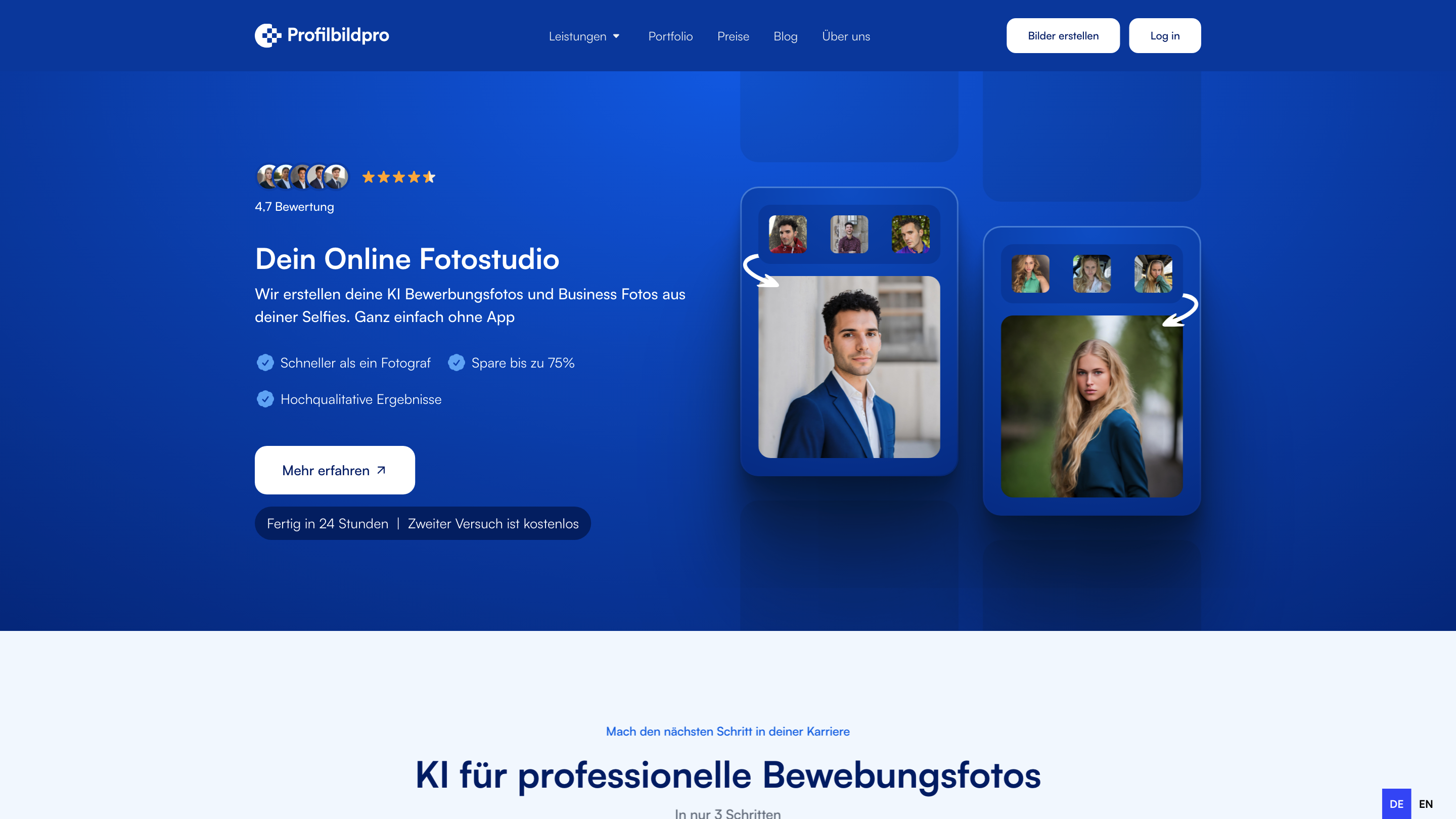 KI Bewerbungsfoto-erstelle KI Businessfoto und AI Profilbild
