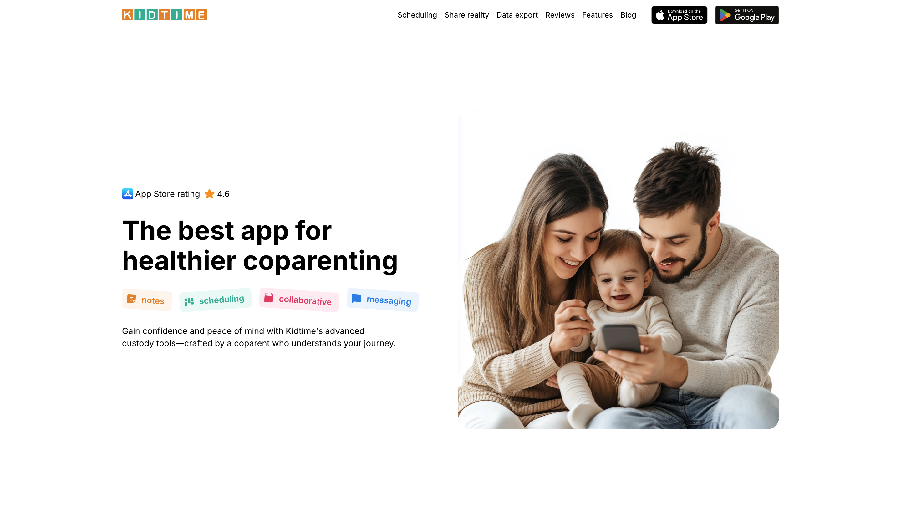 Kidtime | Coparent Calendar Chat