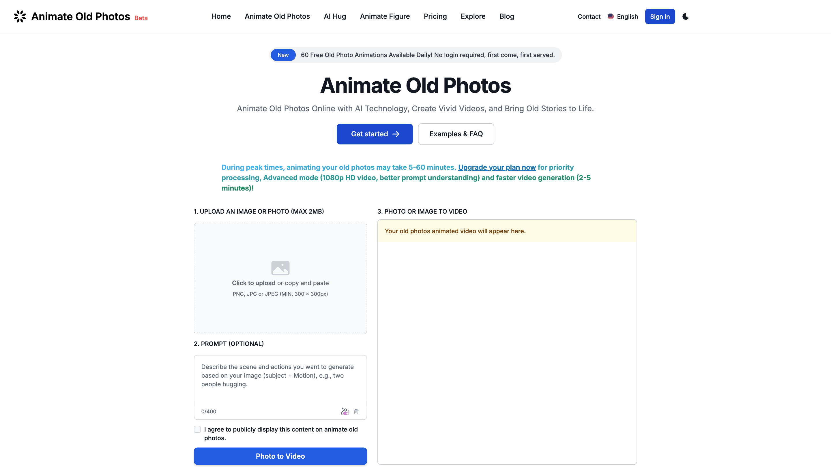 Kling AI Animate Old Photos
