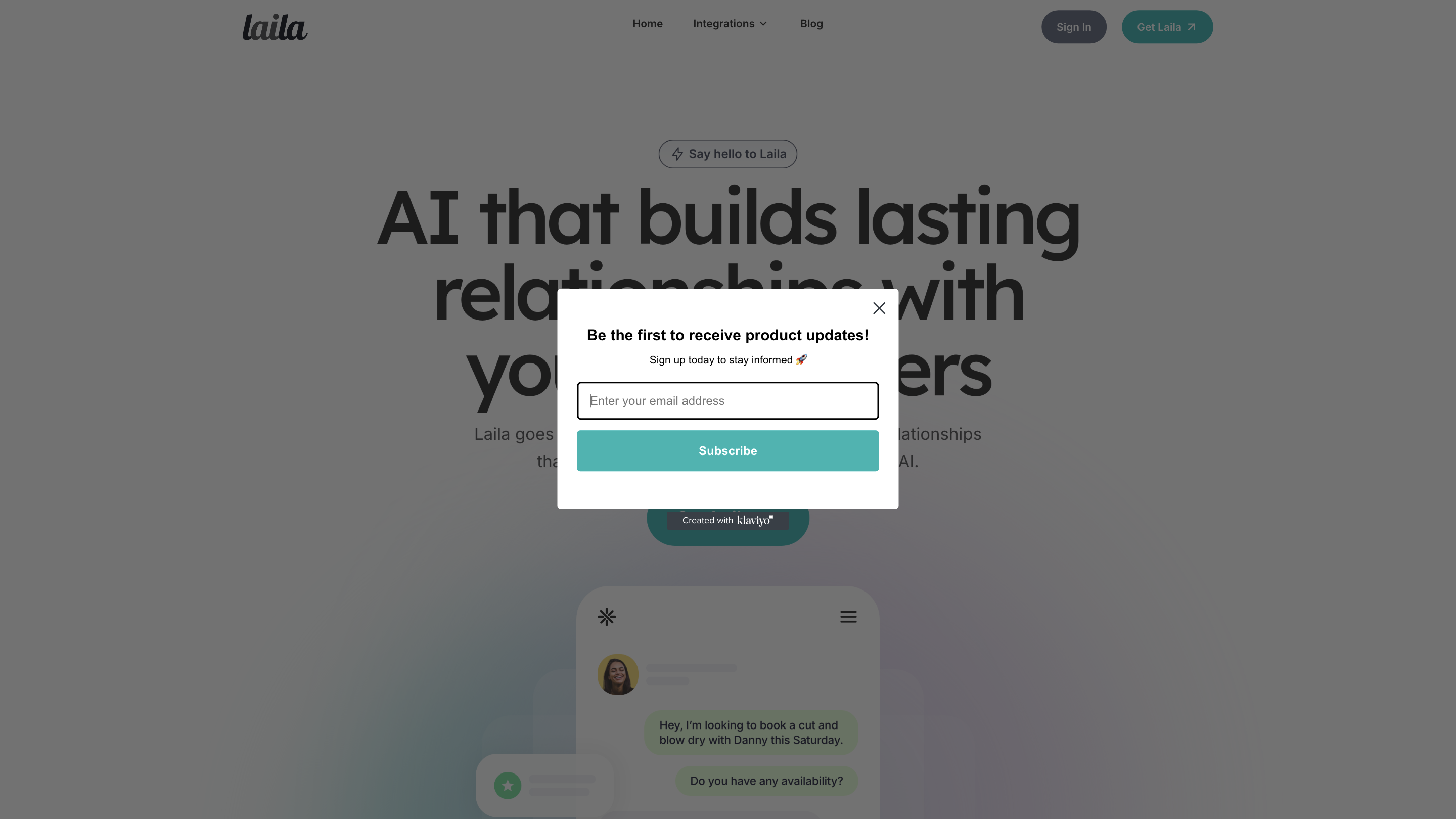 Laila - Medspa Receptionist AI