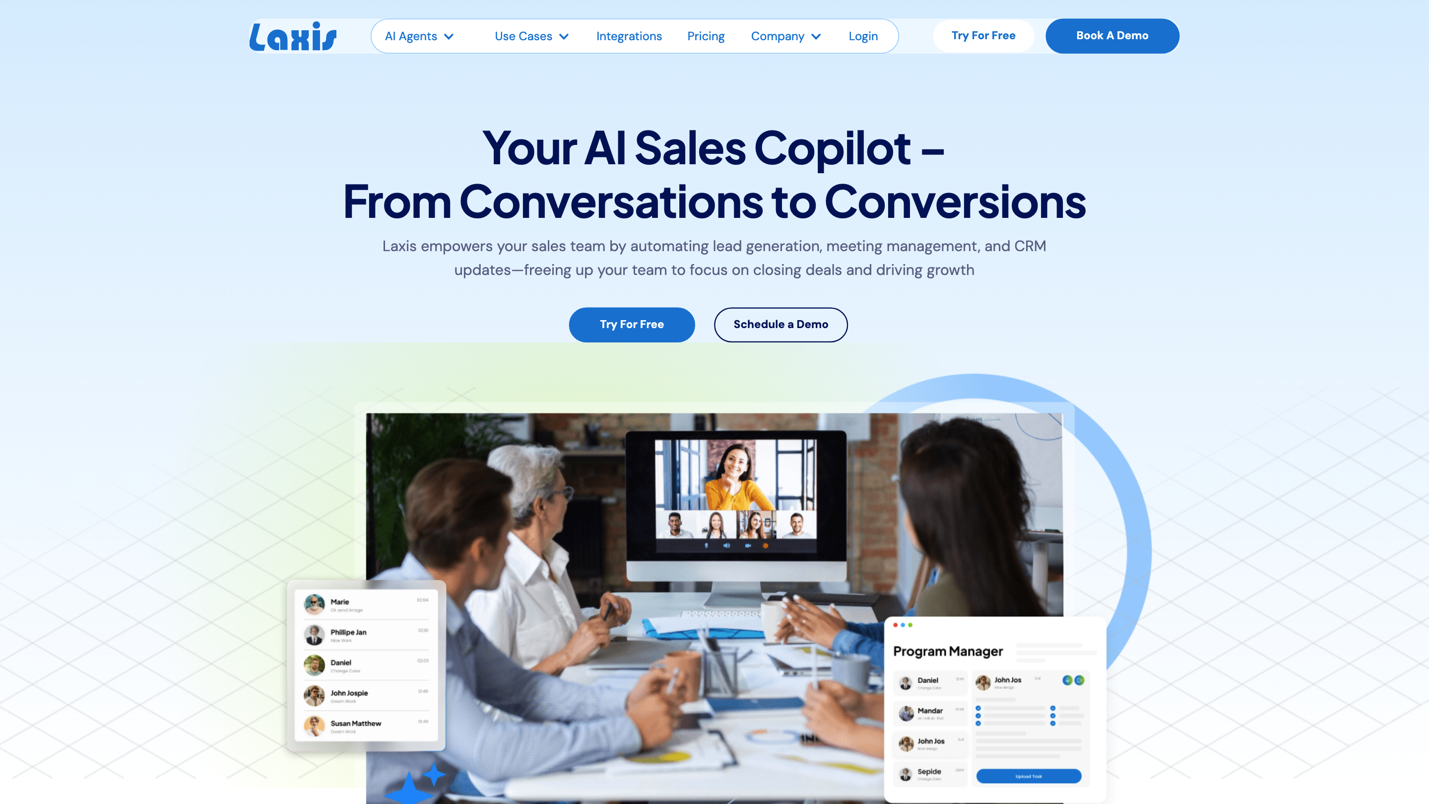 Laxis | AI Meeting Assistant for Revenue Teams