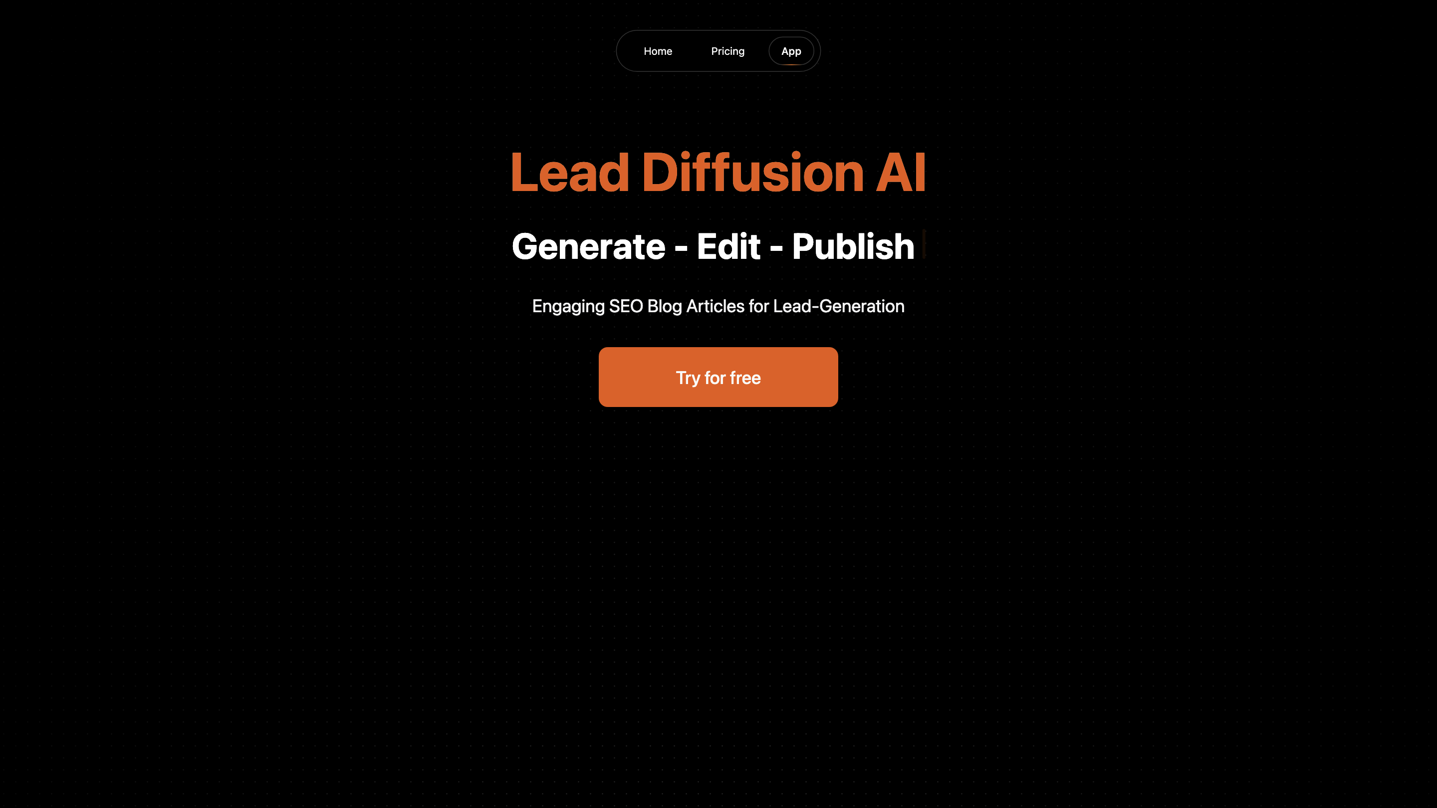 Lead Diffusion AI