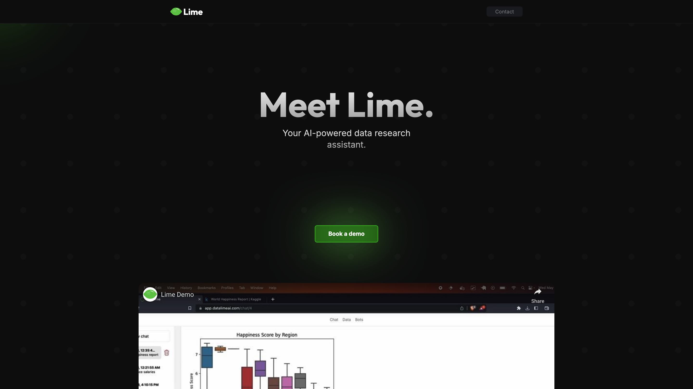 Lime - Your AI-powered data research assistant