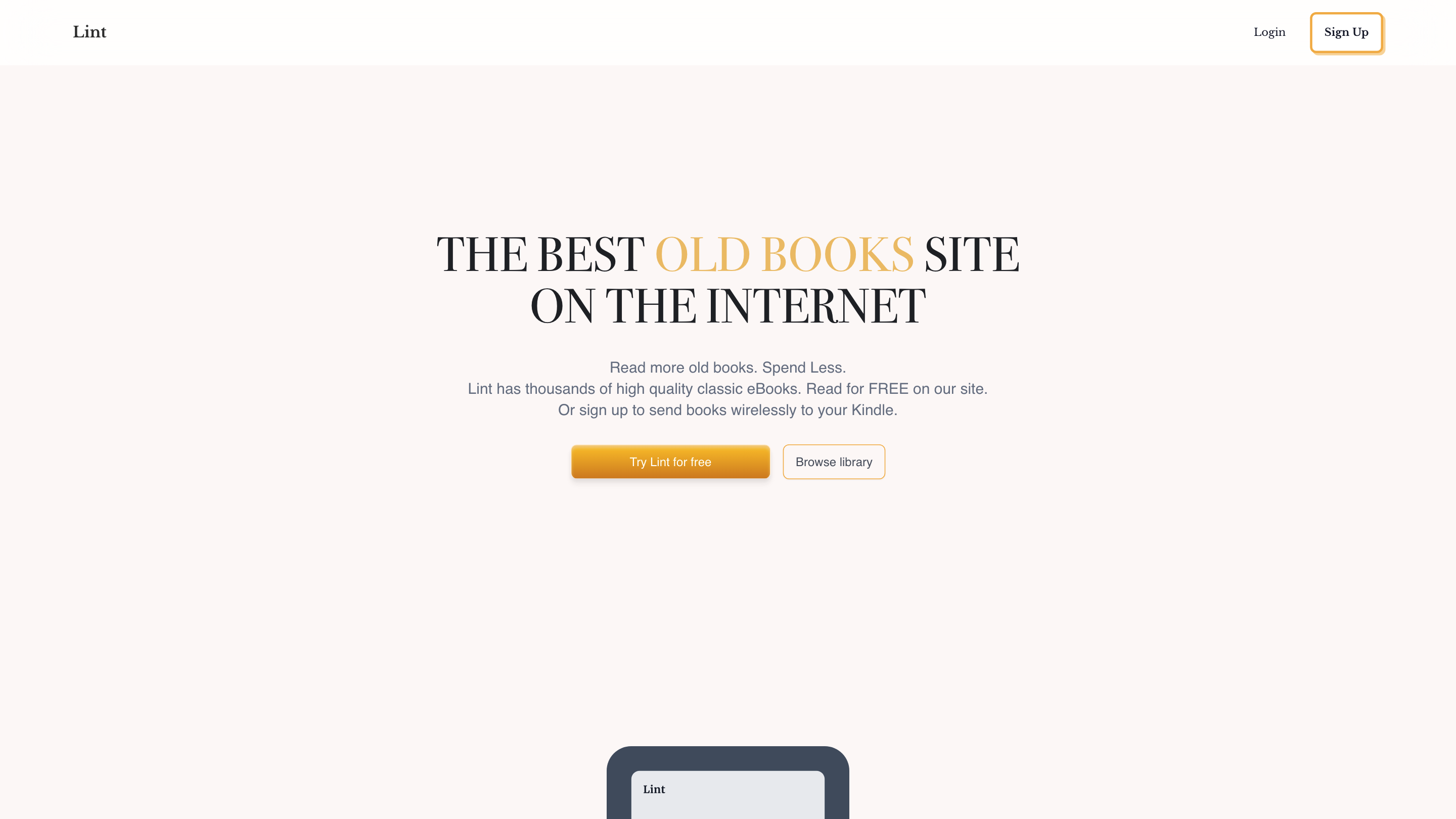 Lint - Read More. Get Smarter