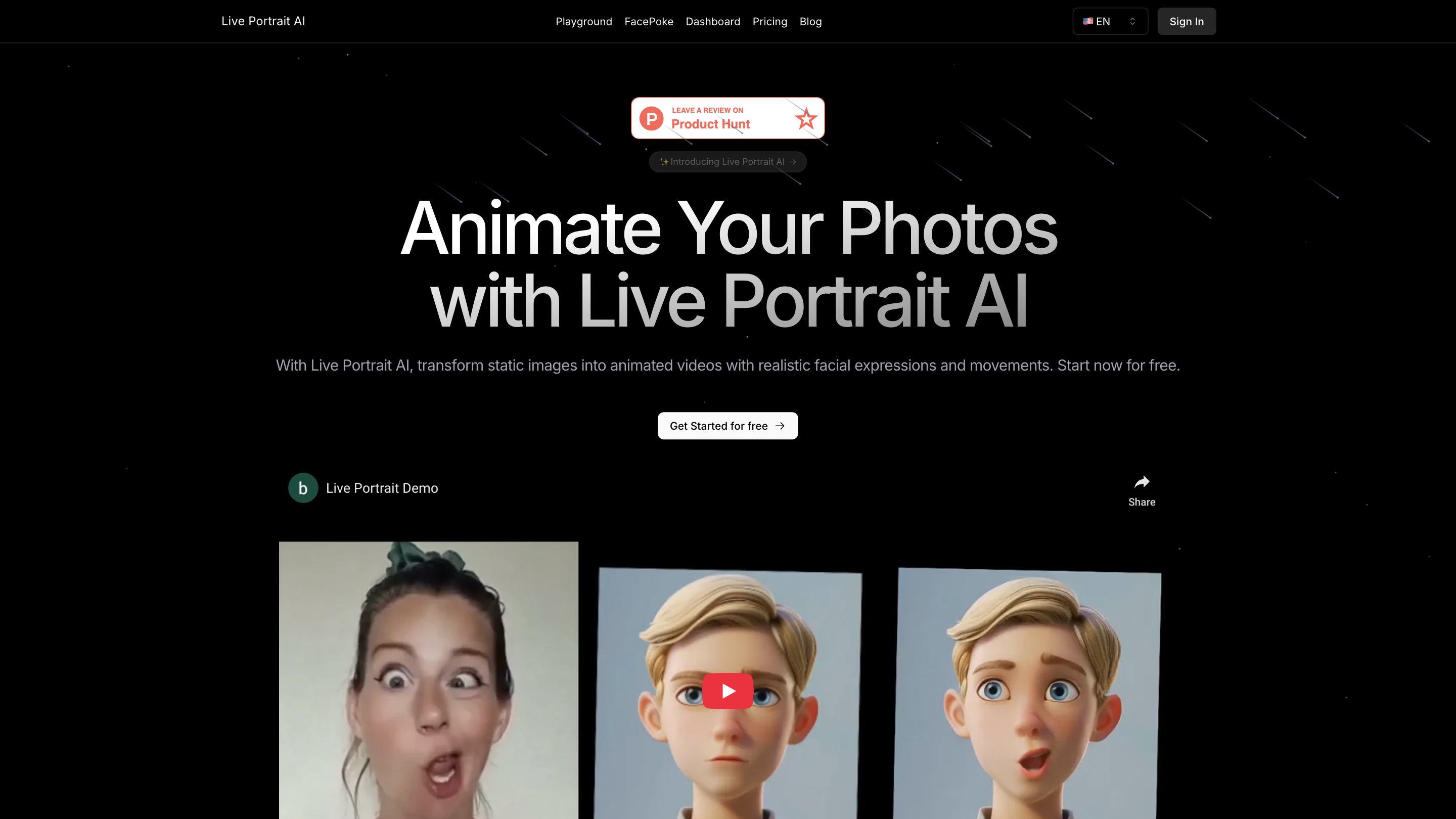 Live Portrait AI