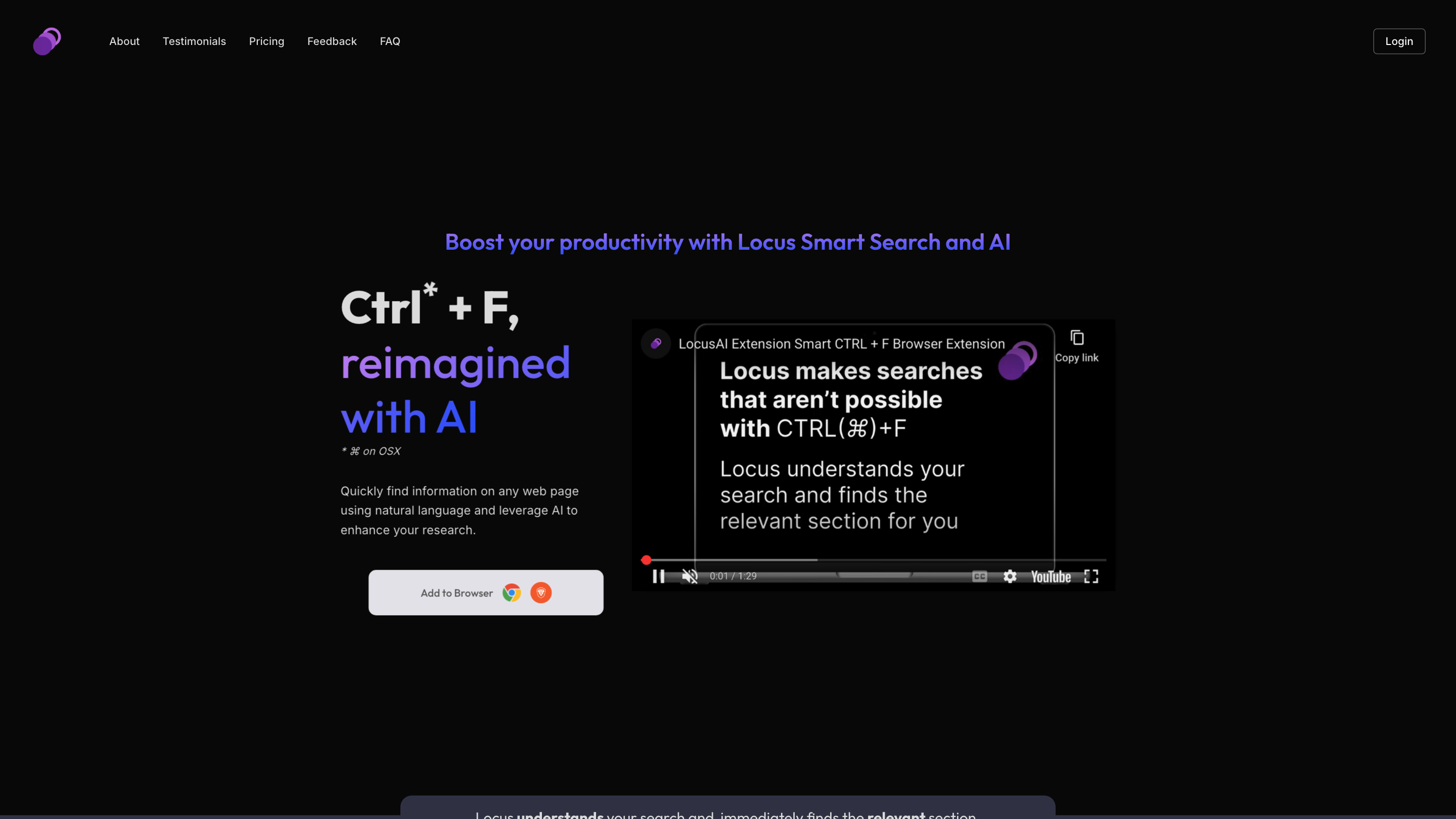 Locus - Smart CTRL F