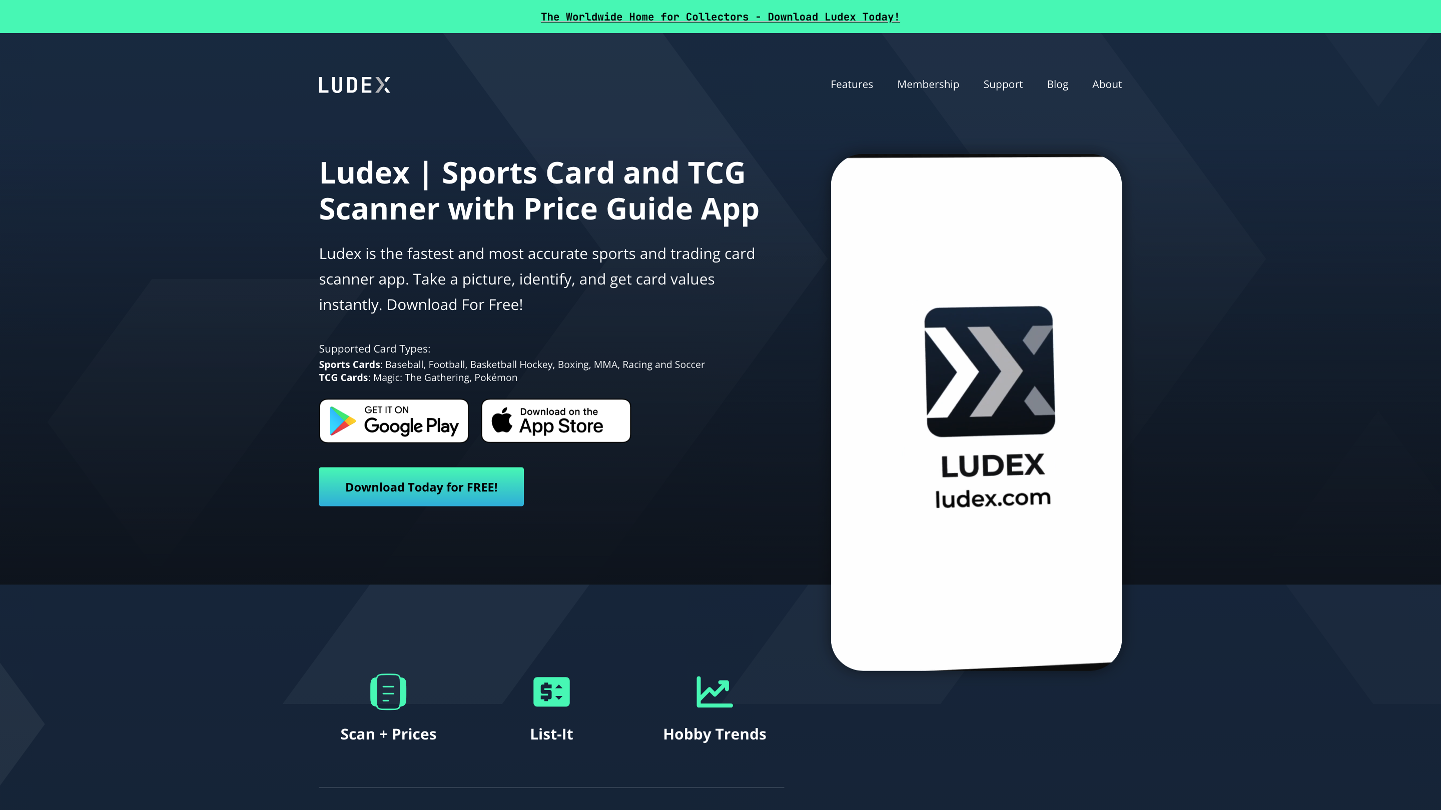 Ludex | Sports Card and TCG Scanner with Price Guide App