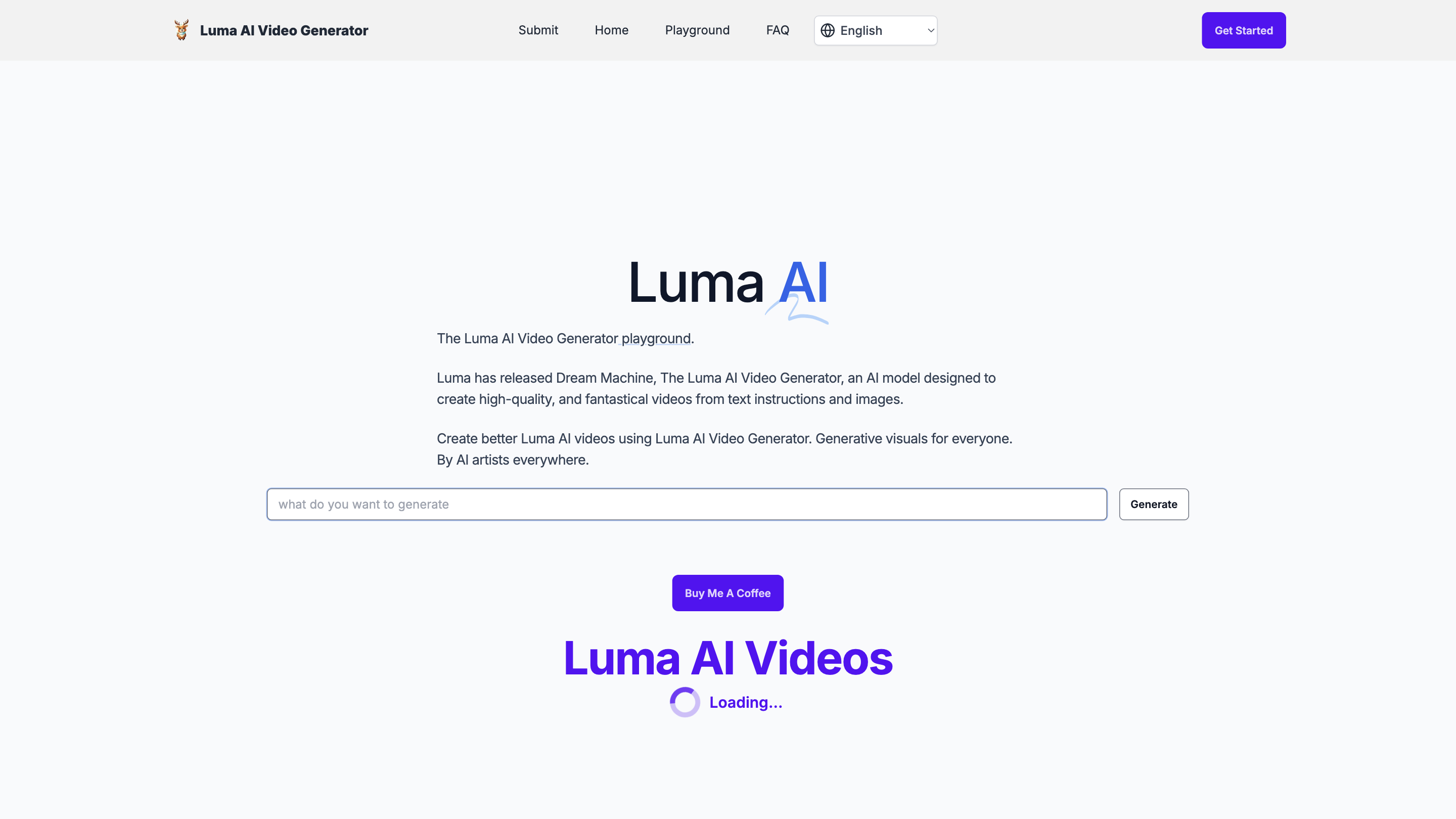 Luma AI Video Generator