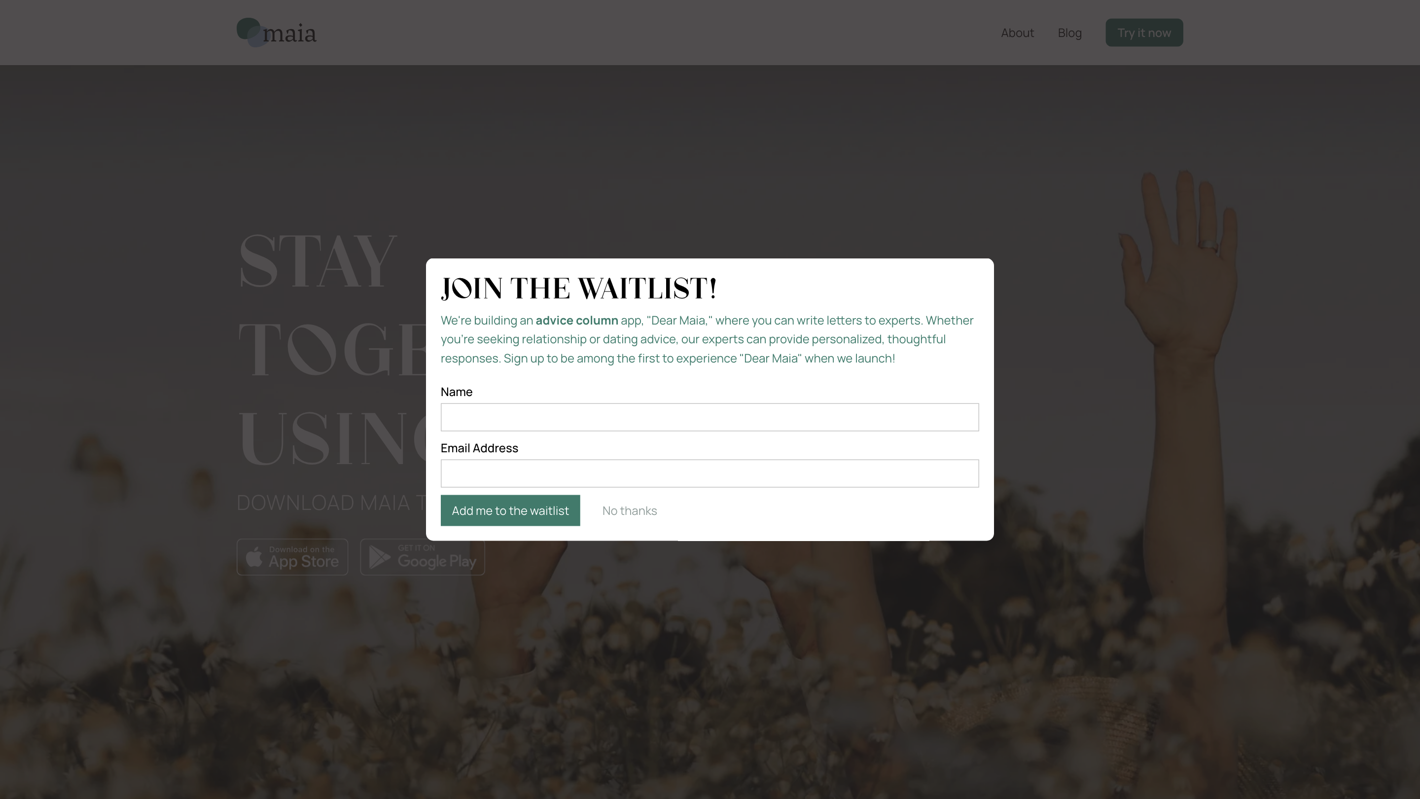 Maia | AI relationship app for couples