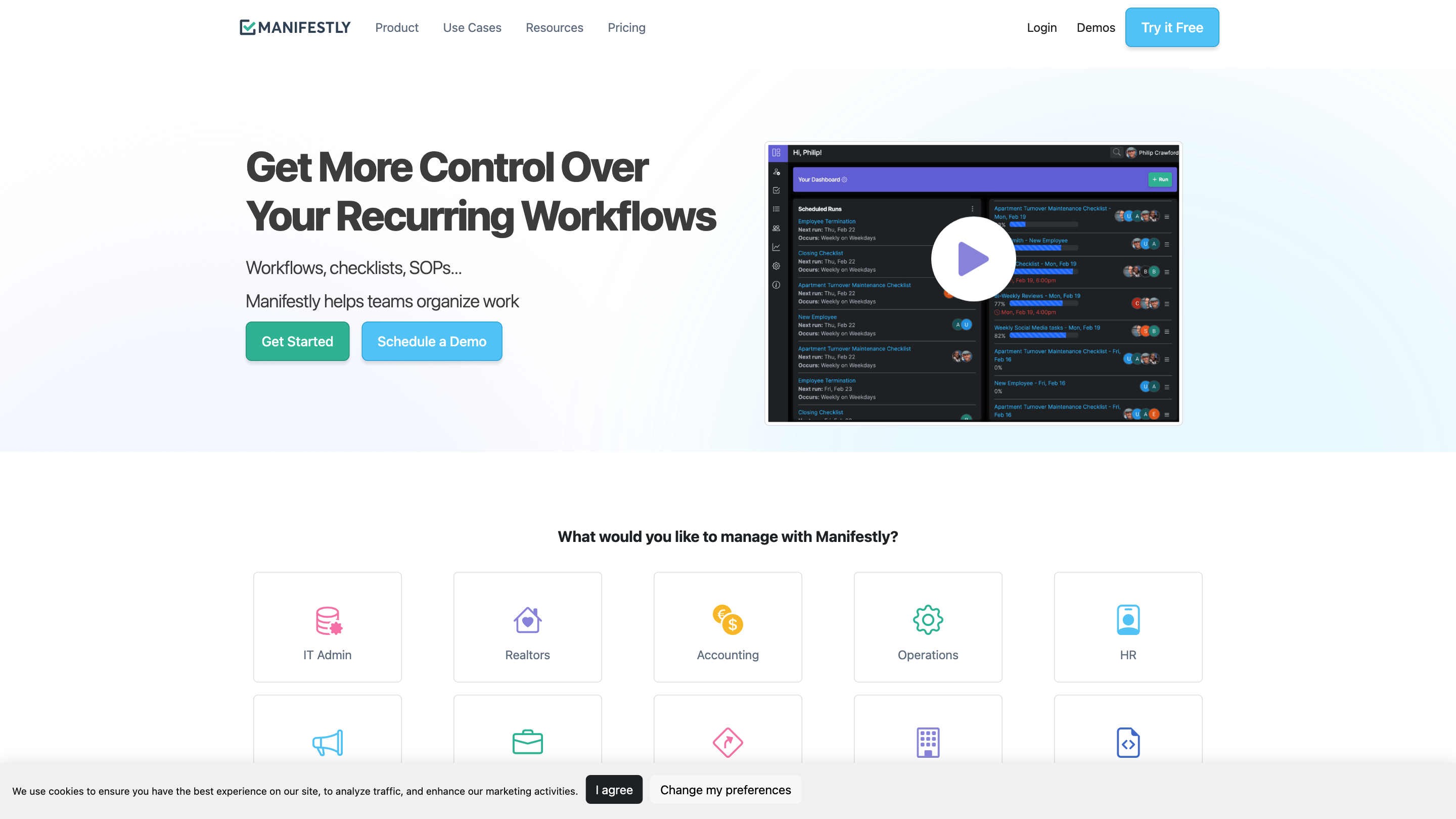 Manifestly Checklists