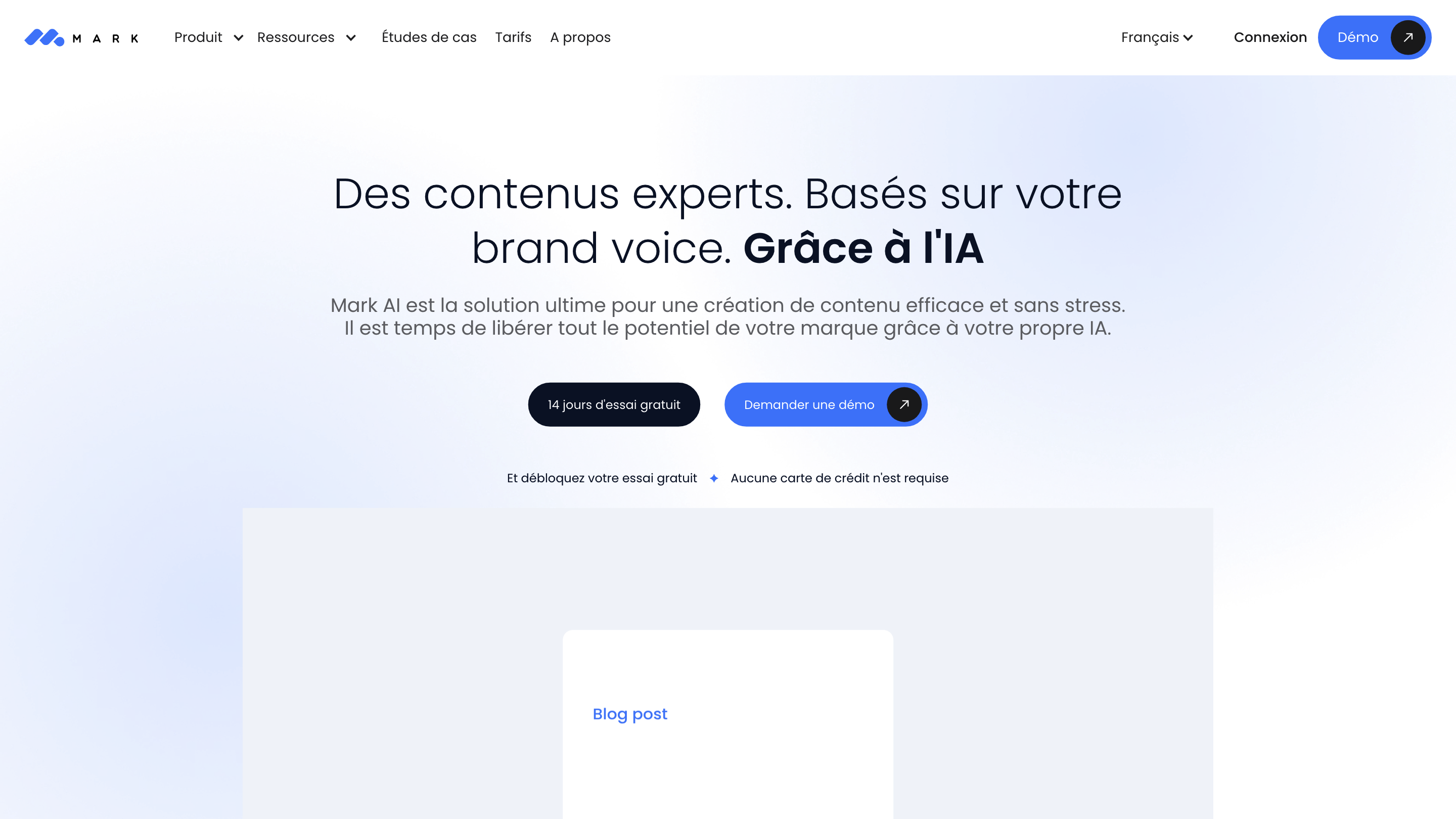 Mark AI: Content that Matches Your Brand Voice