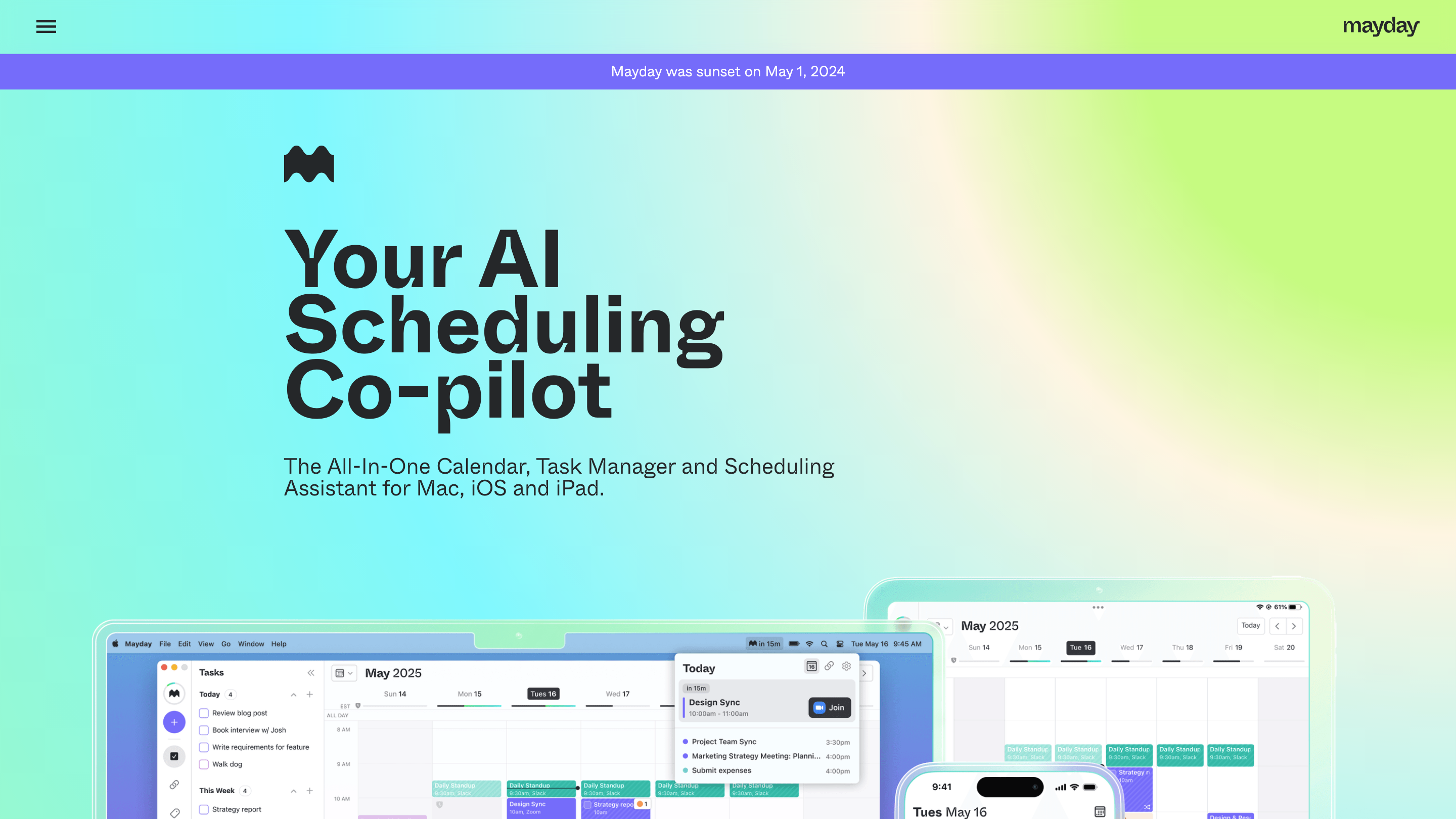 Mayday: The AI-Assisted Calendar