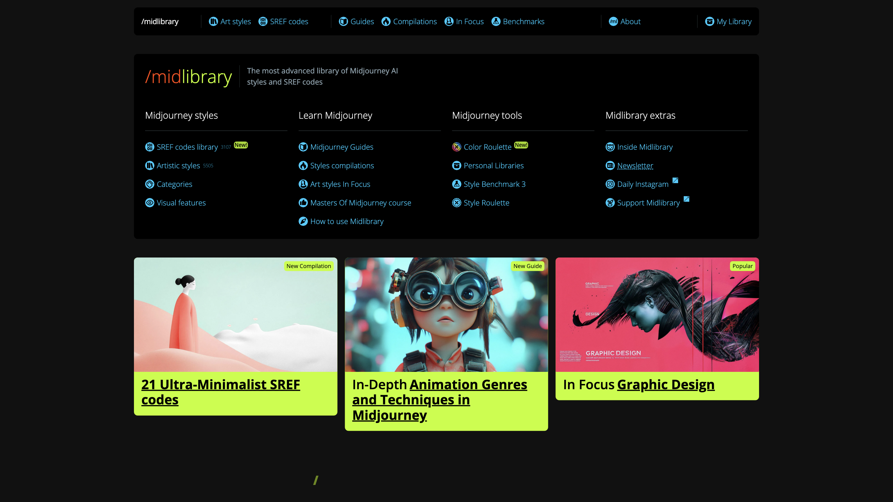 Midjourney AI Styles Library