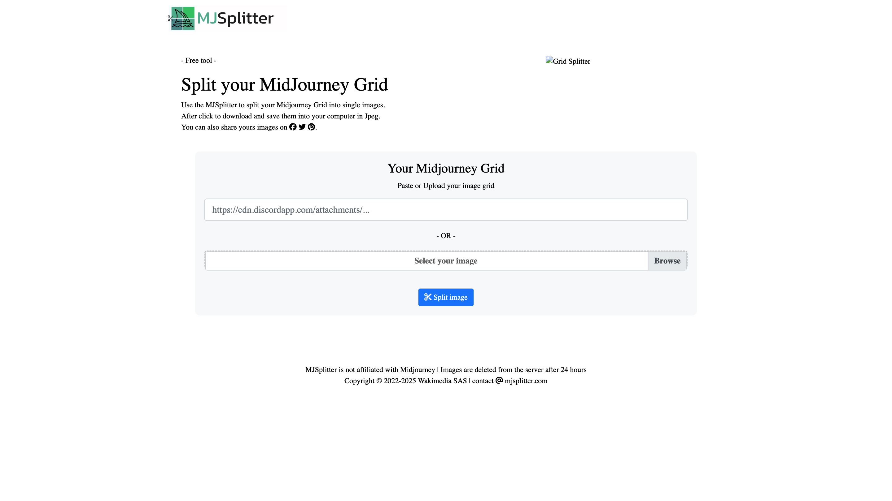 Midjourney Grid Splitter