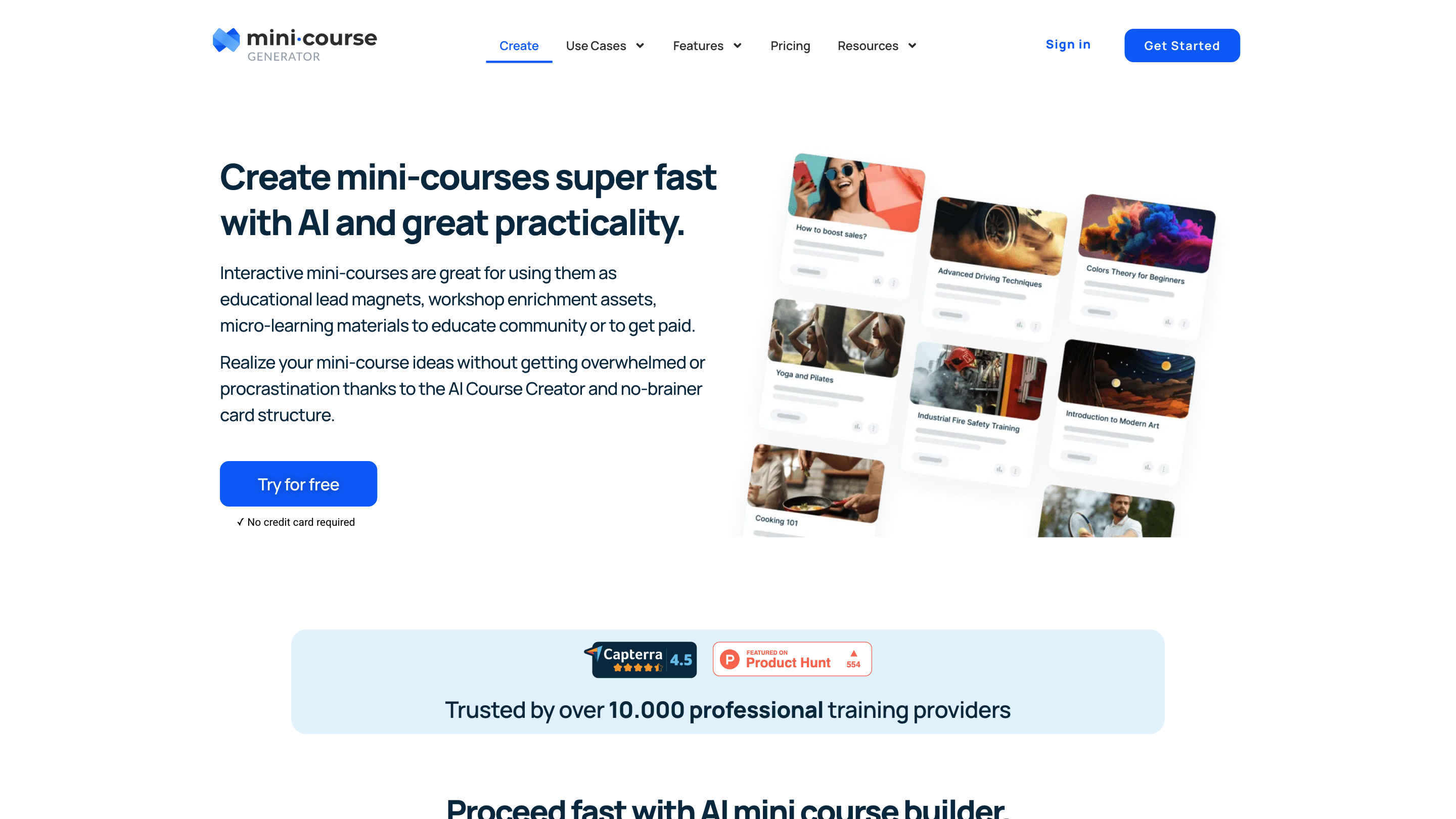 Mini Course Generator