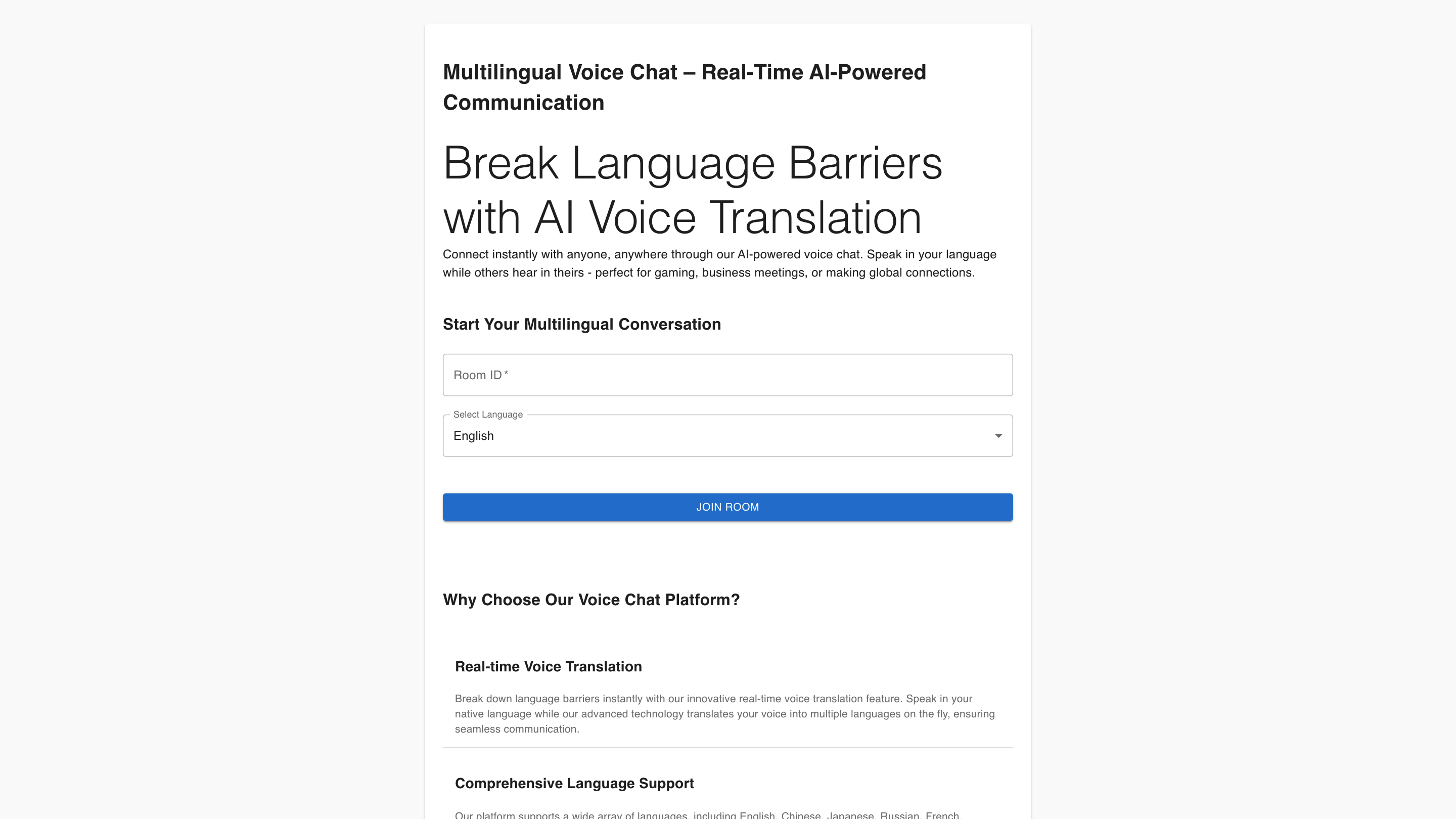 Multilingual Speak Sync