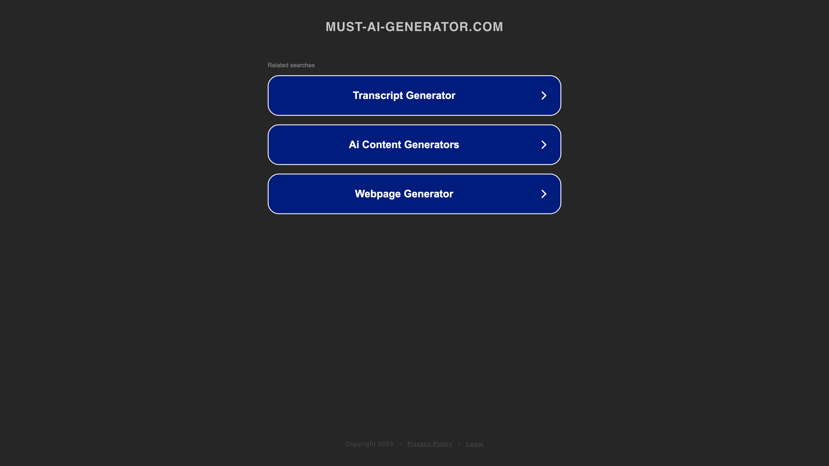 Must AI Generator