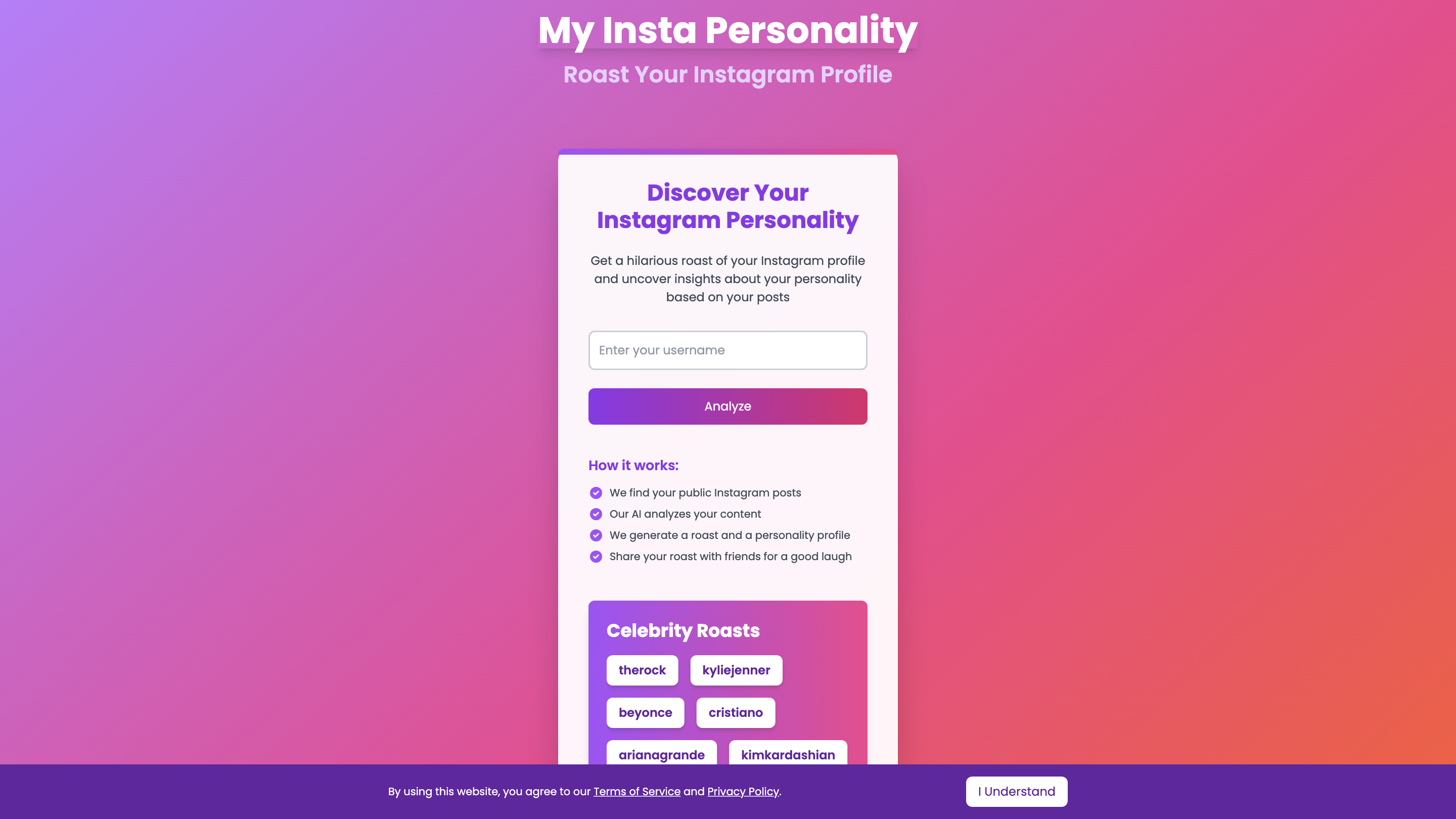 My Insta Personality