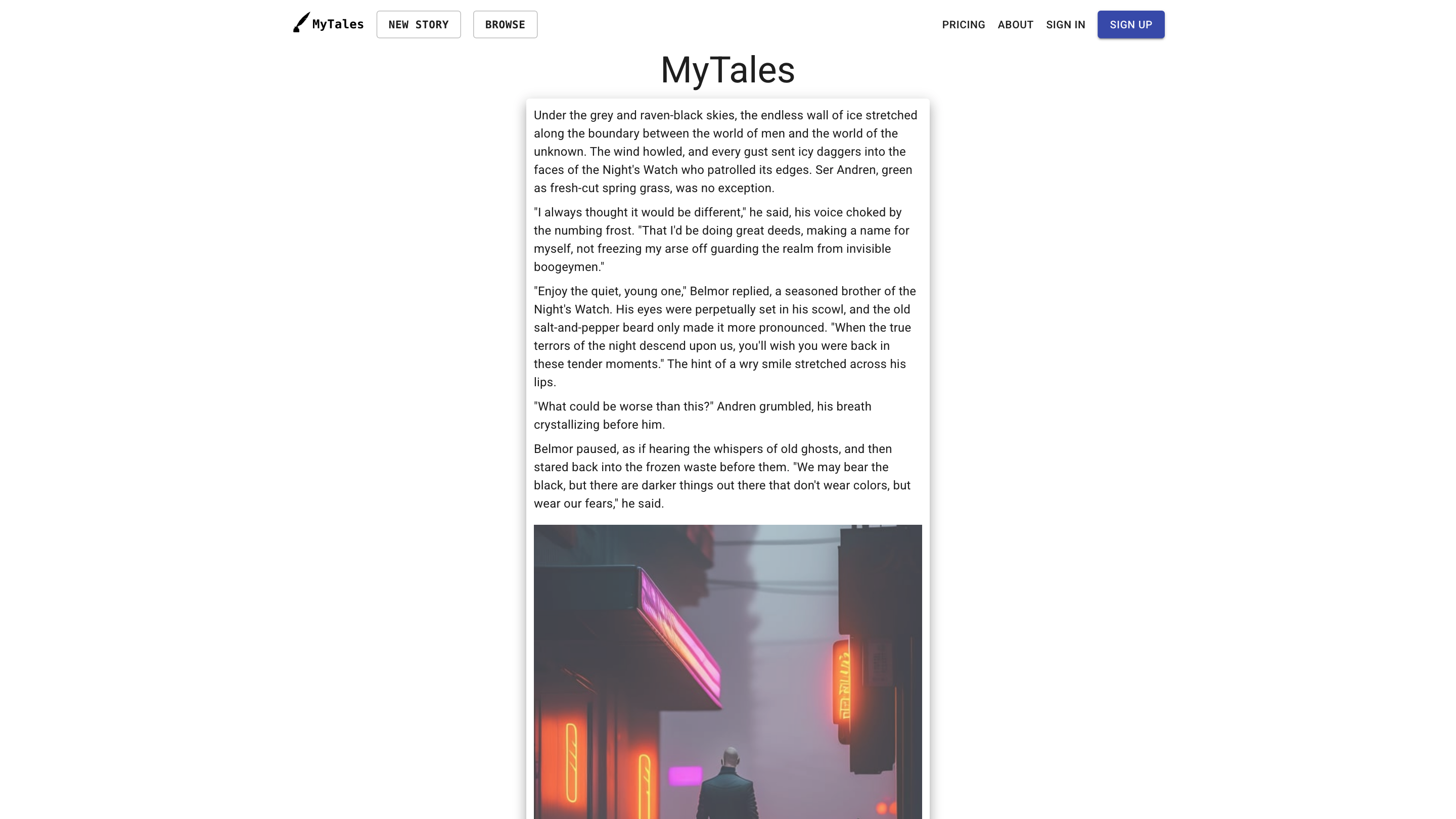 MyTales - AI Powered Story Generator