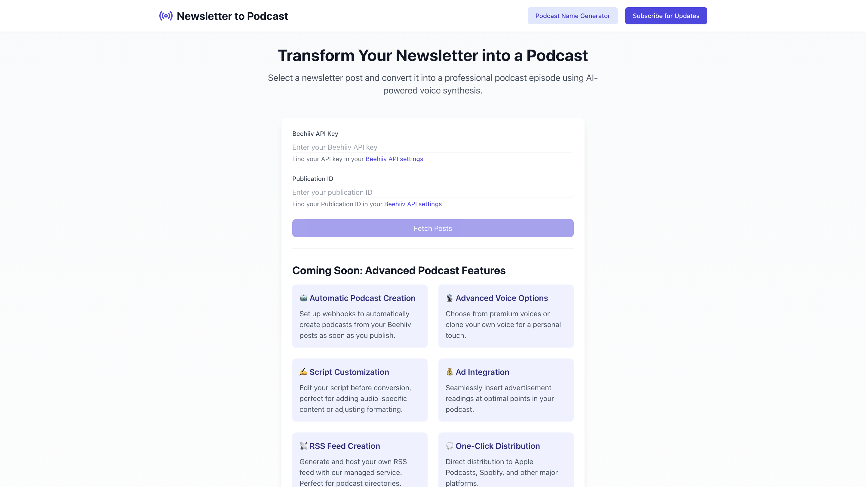 Newsletter2Podcast