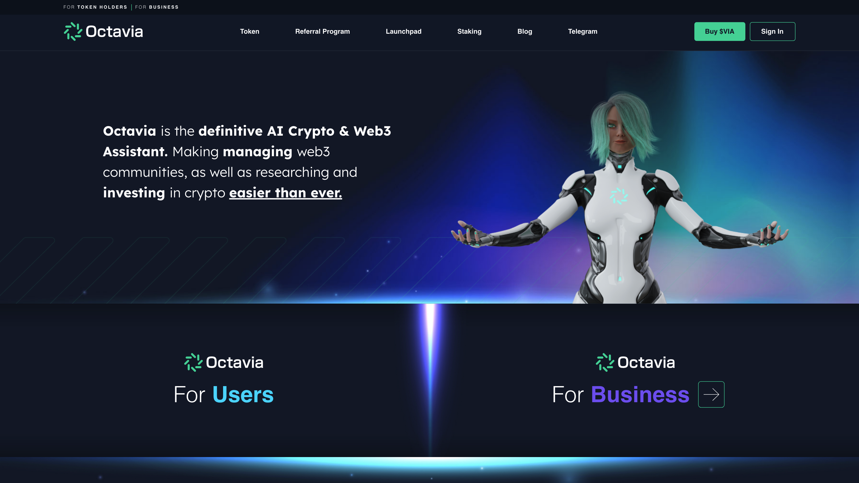 Octavia - Your crypto AI Assistant