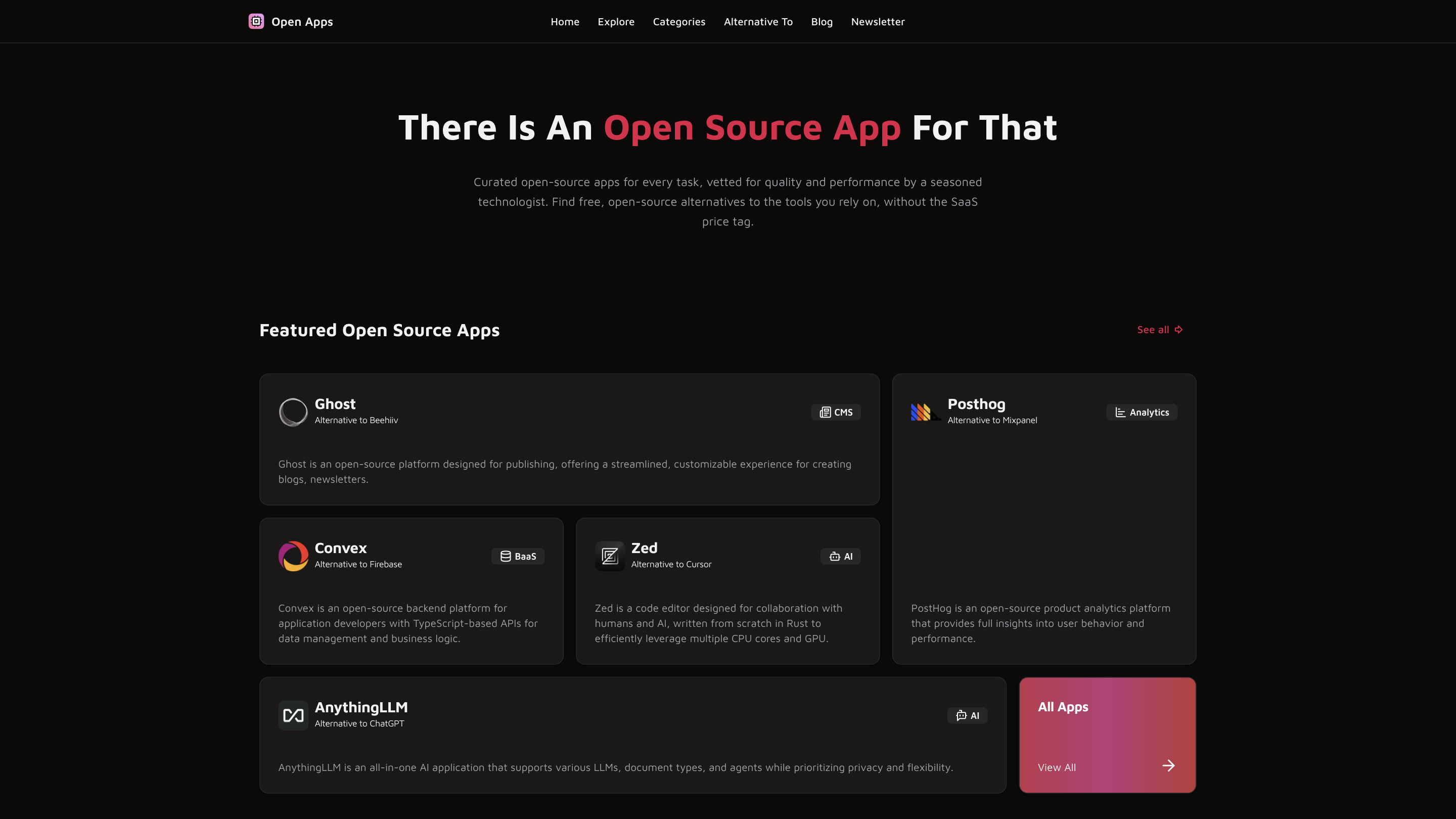 Open Source App Directory