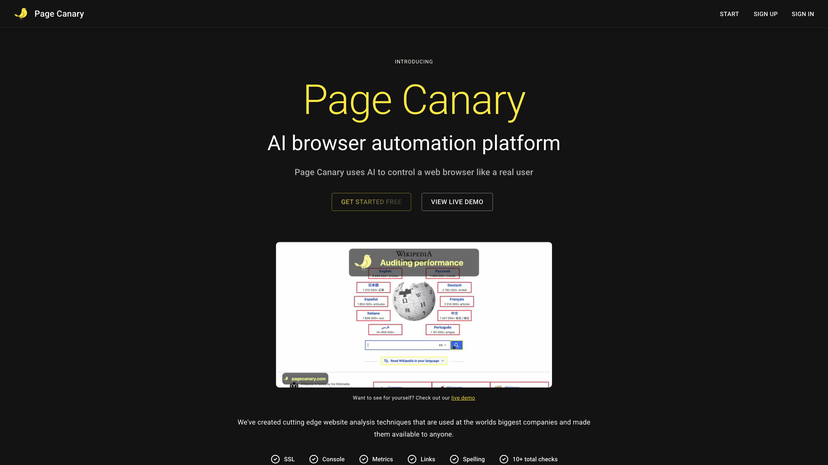 Page Canary
