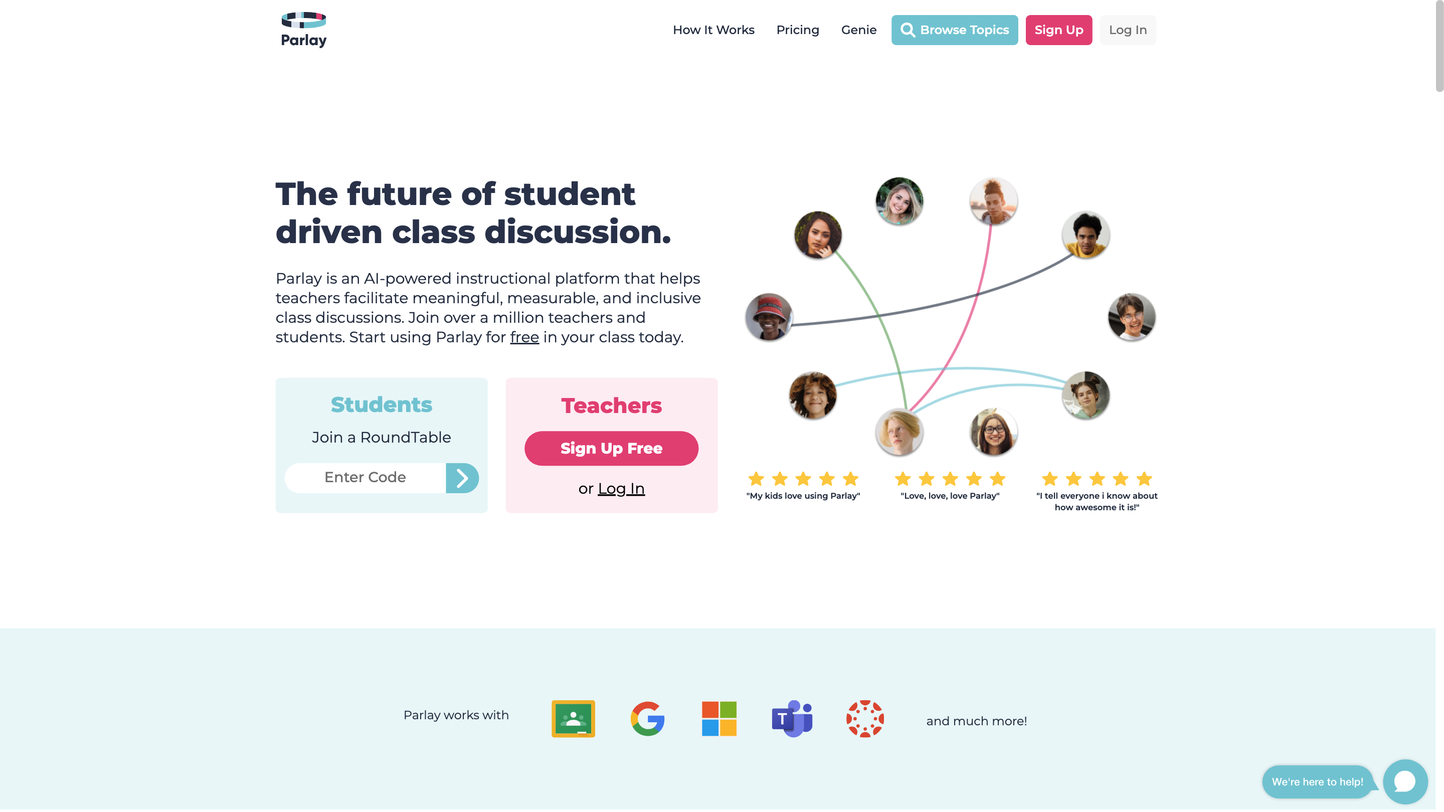 Parlay Ideas | AI Powered Class Discussions