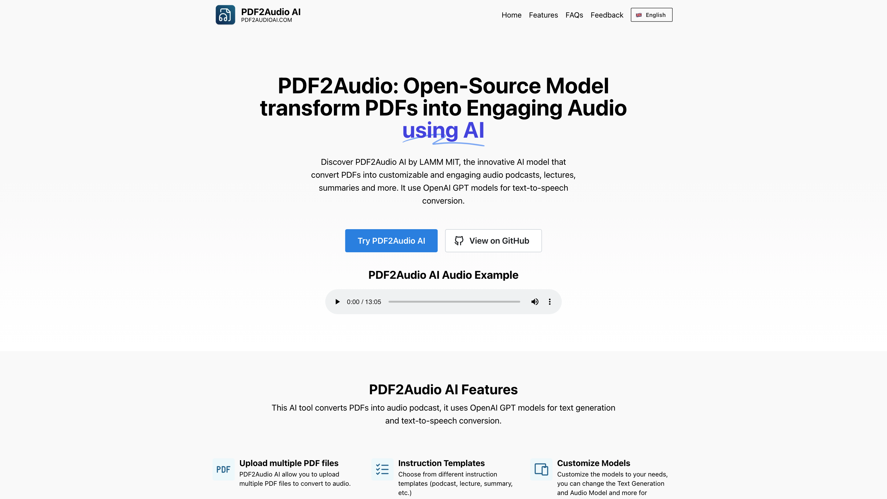 PDF2Audio
