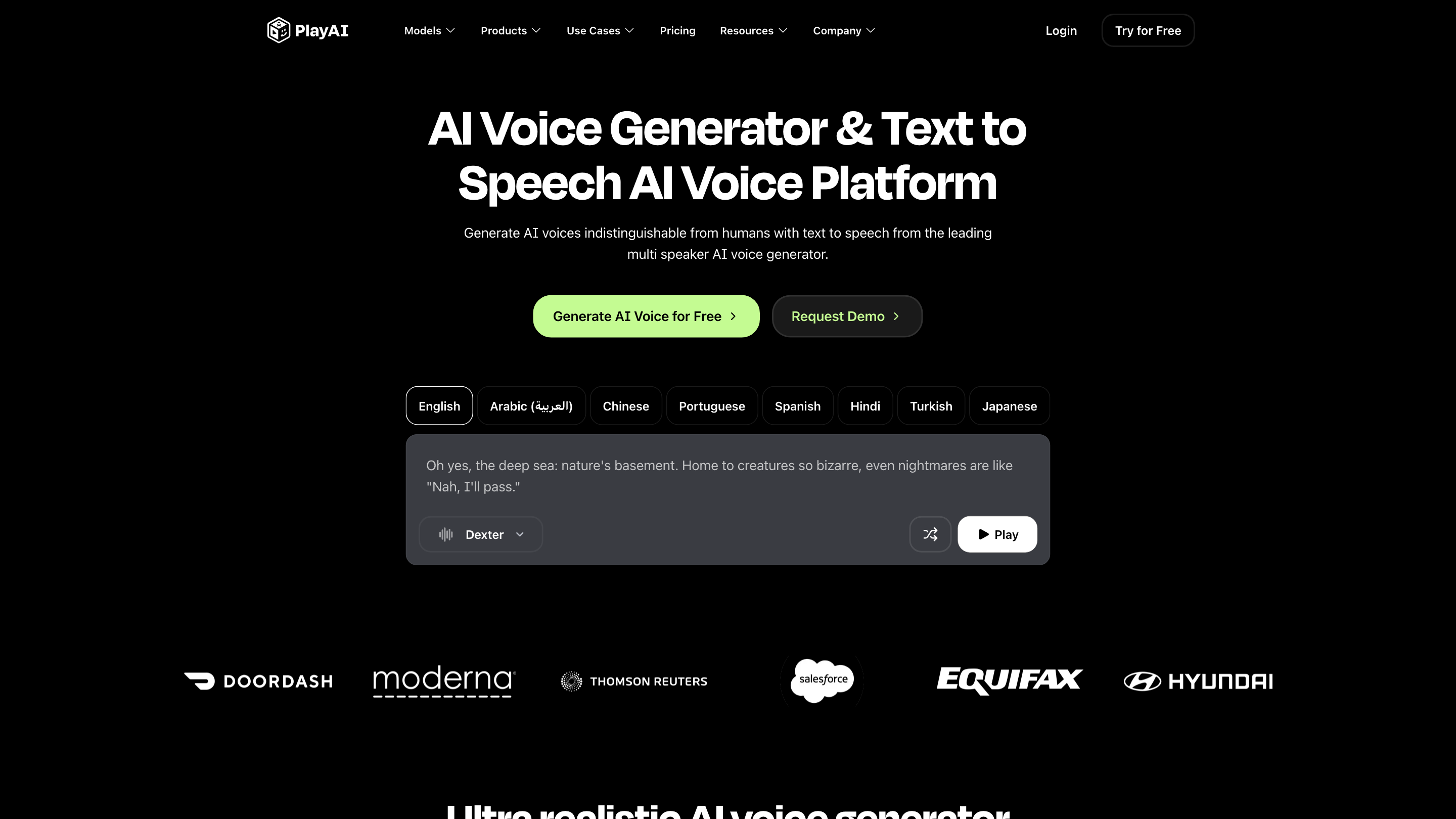 PlayHT: AI Voice Generator & Realistic Text to Speech Online