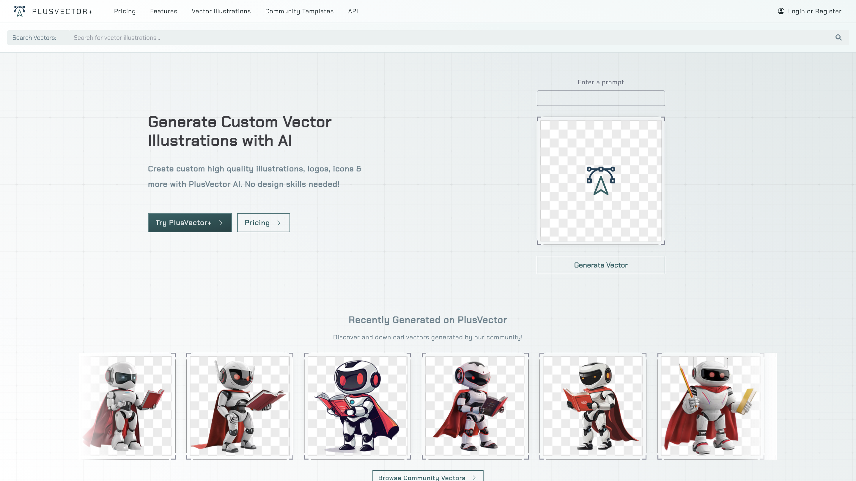 PlusVector | AI Vector Illustration Engine